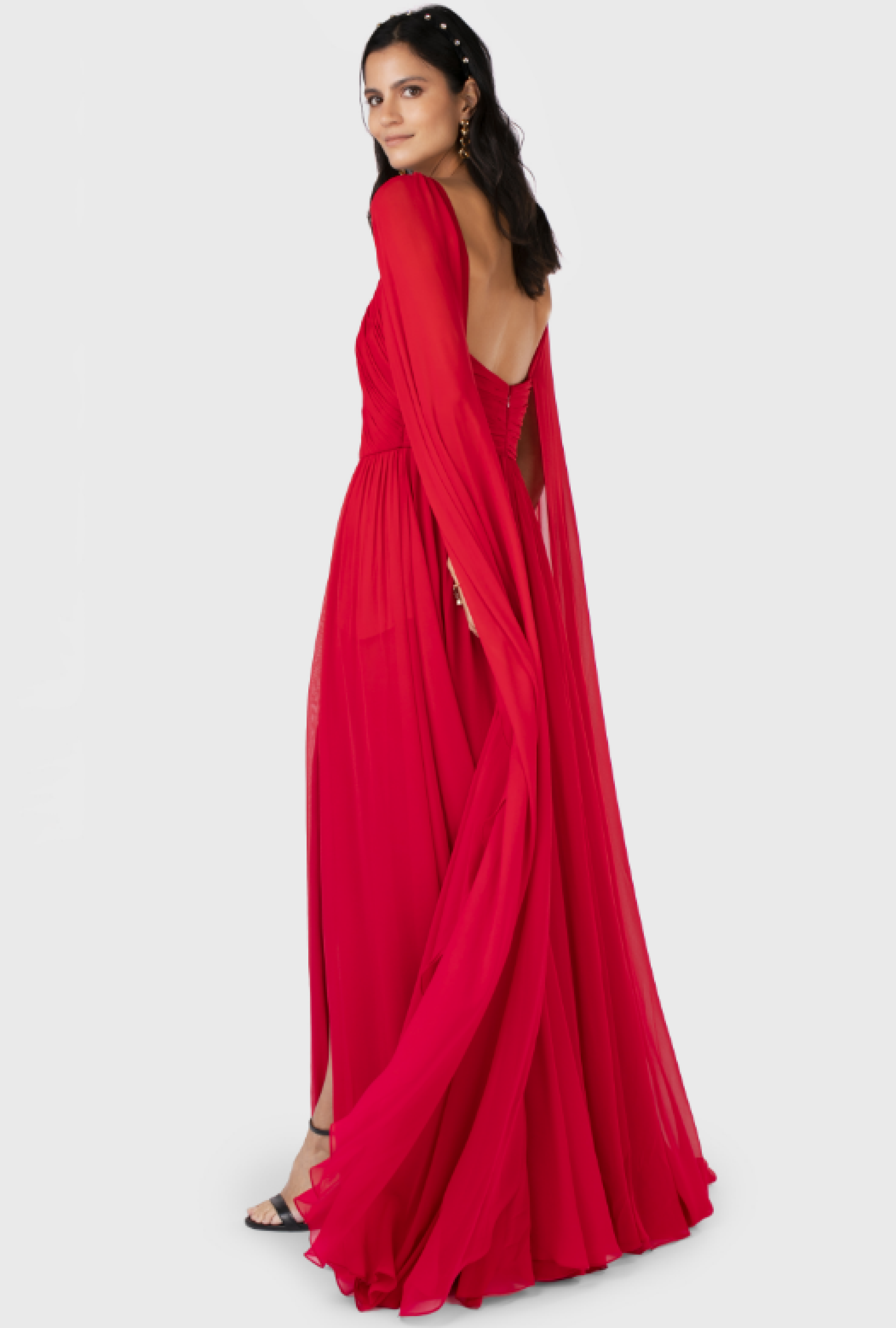 Robe Elie Saab Ruby Silk
