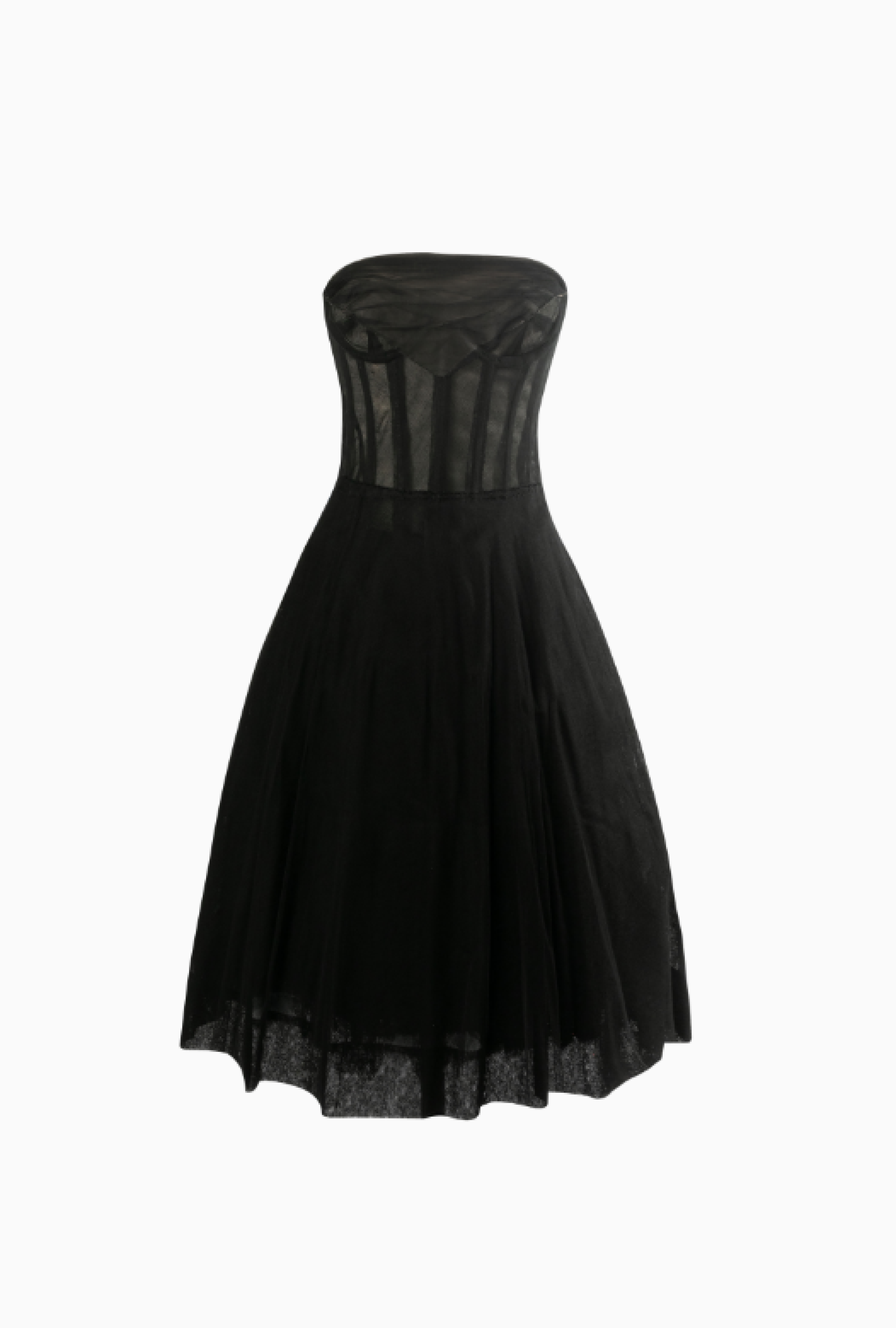 Robe Azzaro bustier tulle noire