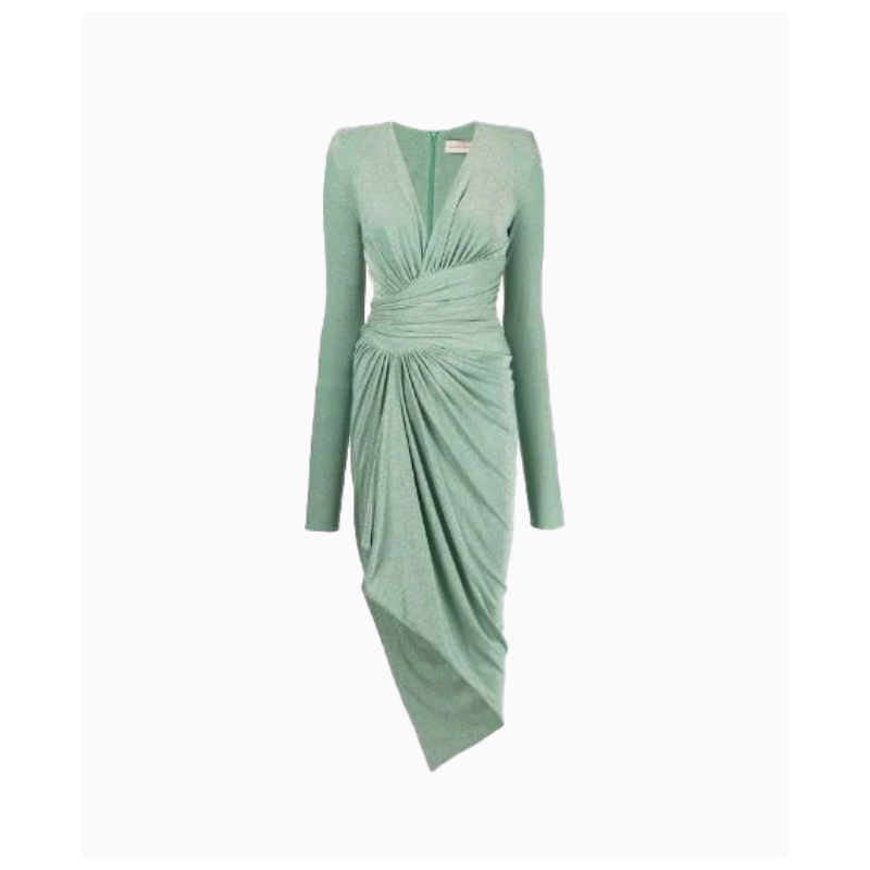 Robe Alexandre Vauthier froncée en maille métallisée