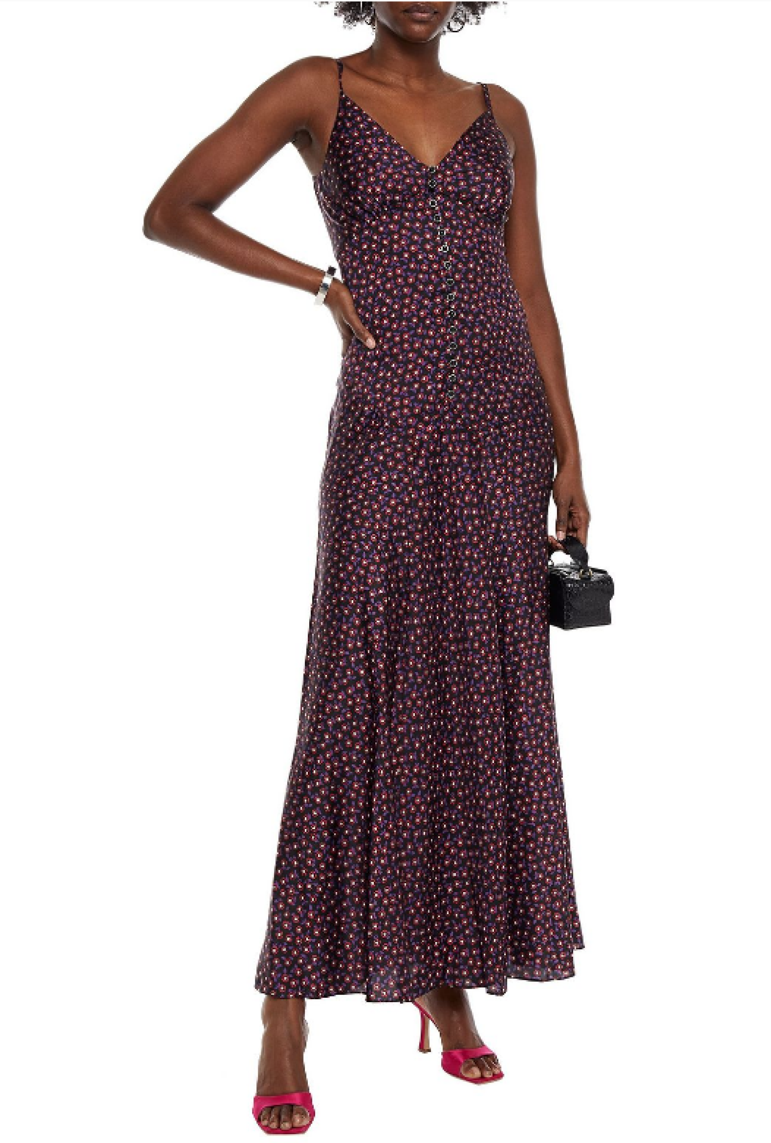 Robe Paco Rabanne Asymétrique Ruched Floral