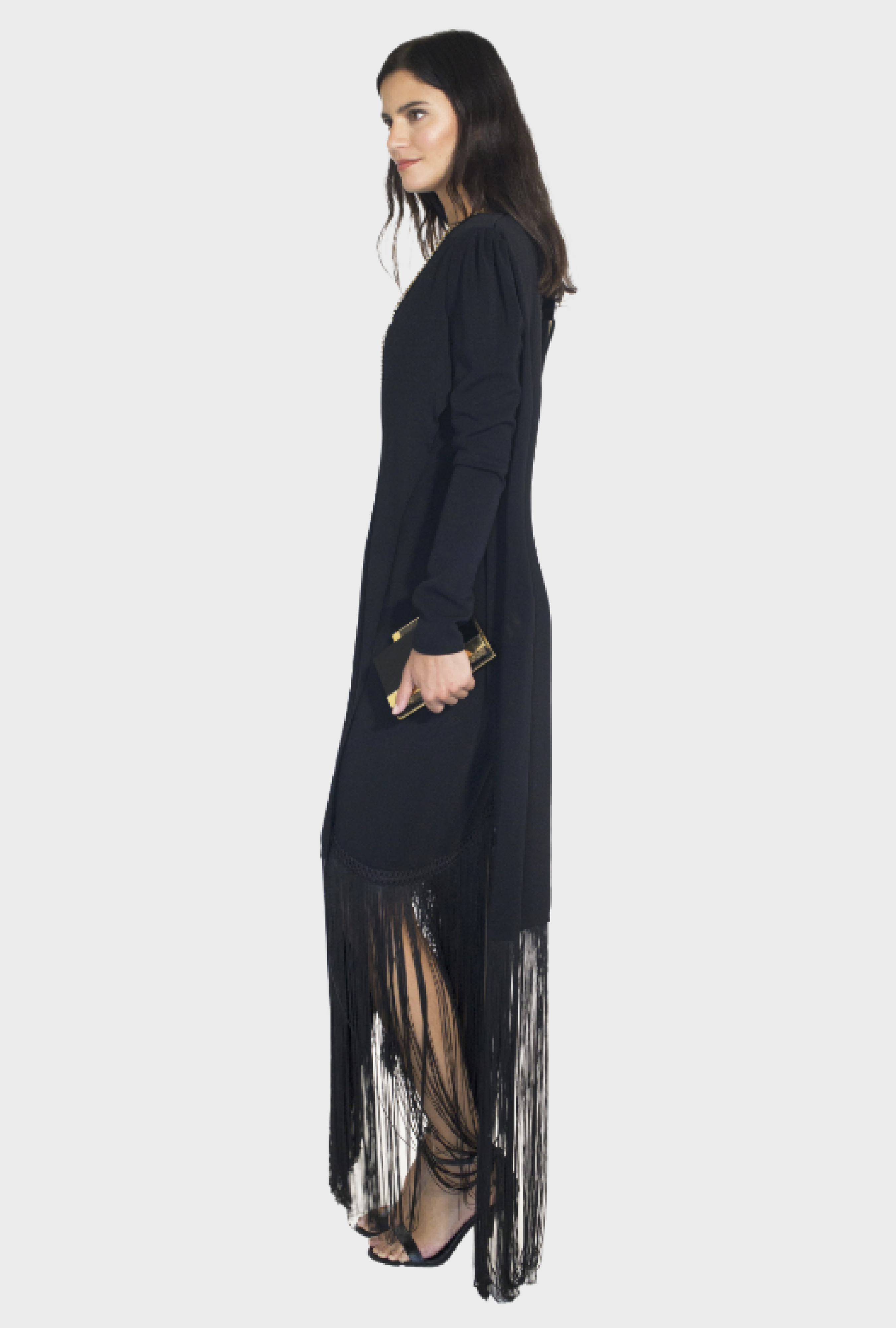 Robe Elie Saab Black Wrap