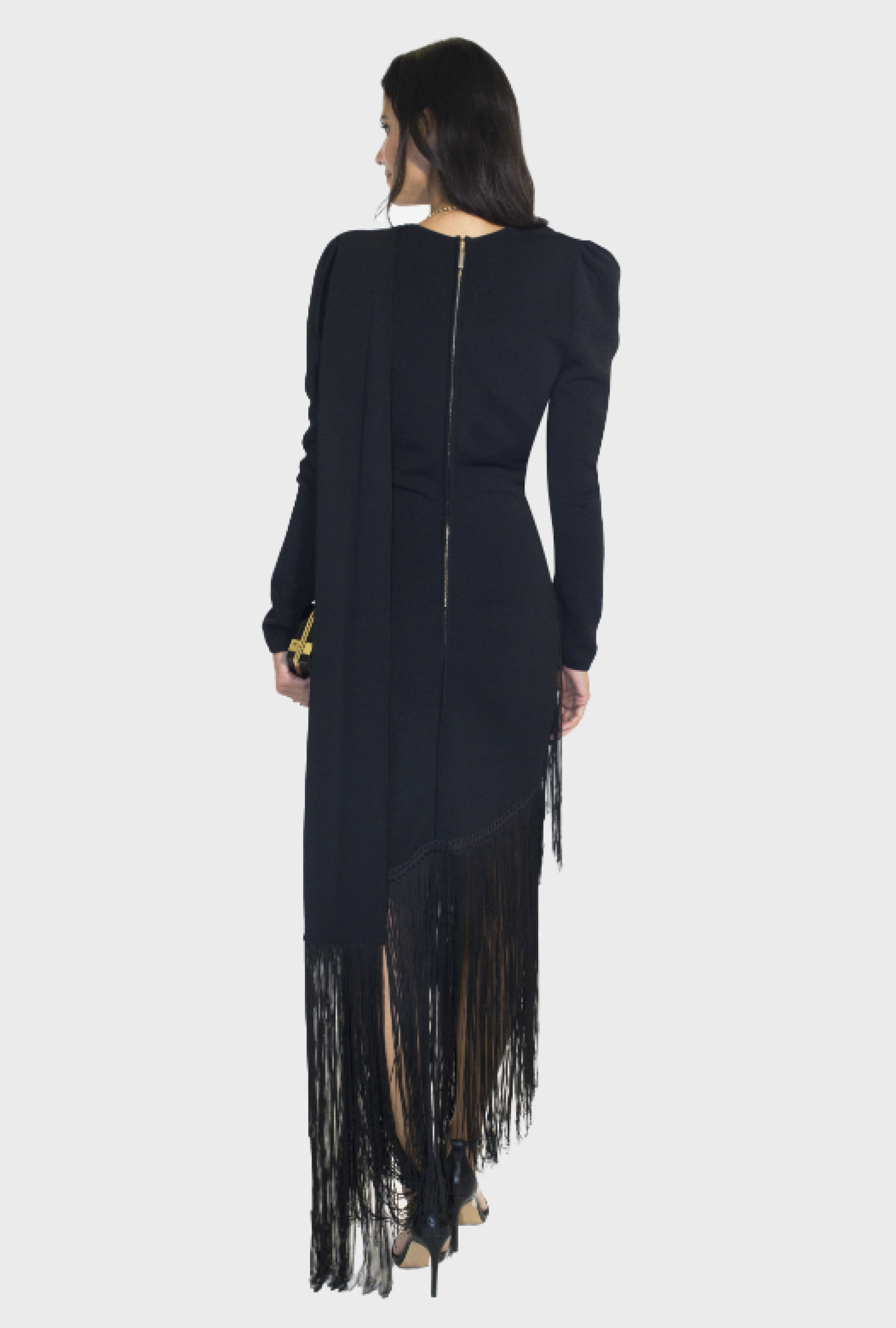 Robe Elie Saab Black Wrap