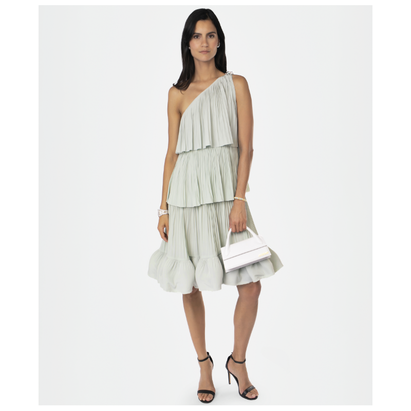 Robe Lanvin Charmeuse Sauge