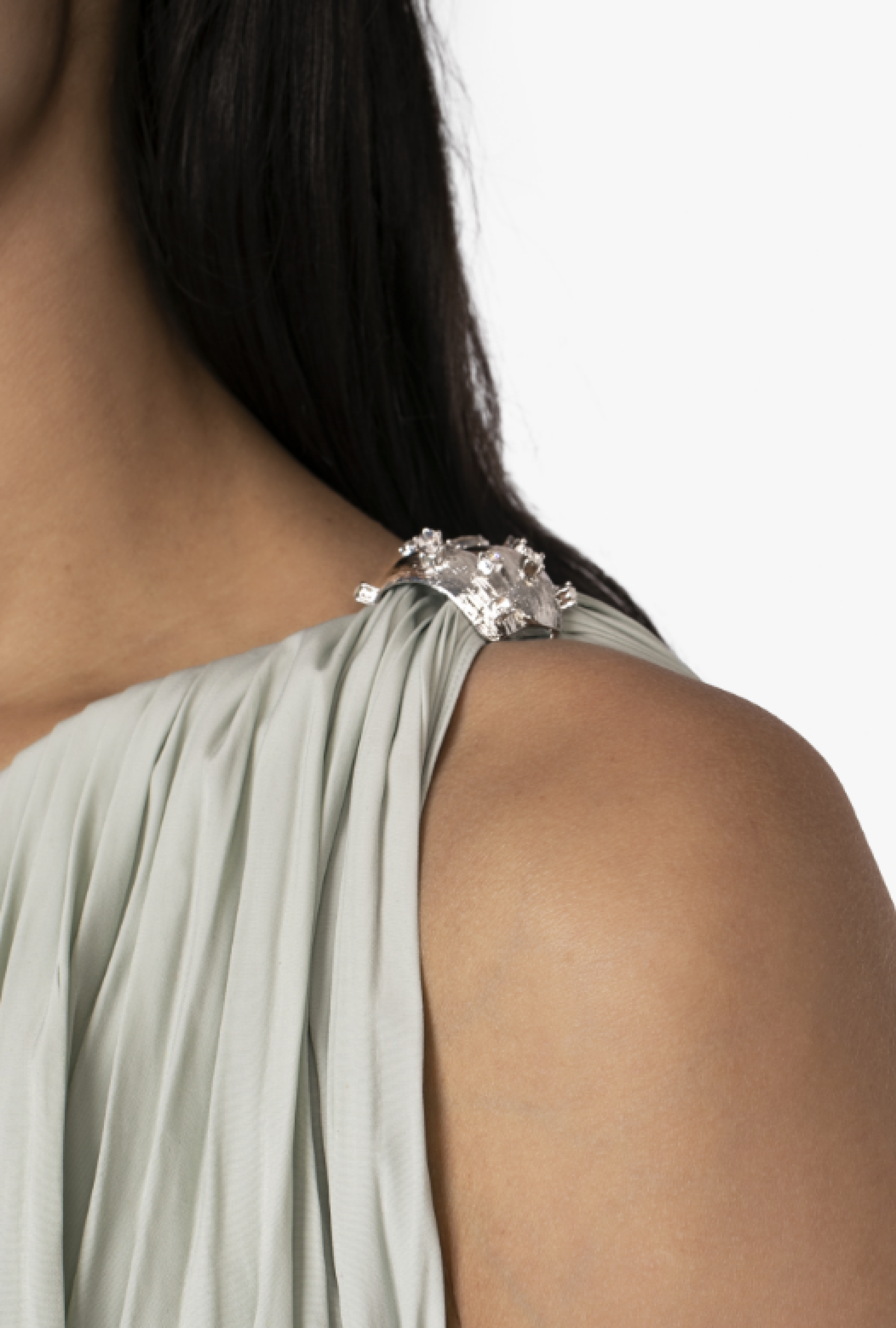 Robe Lanvin Charmeuse Sauge