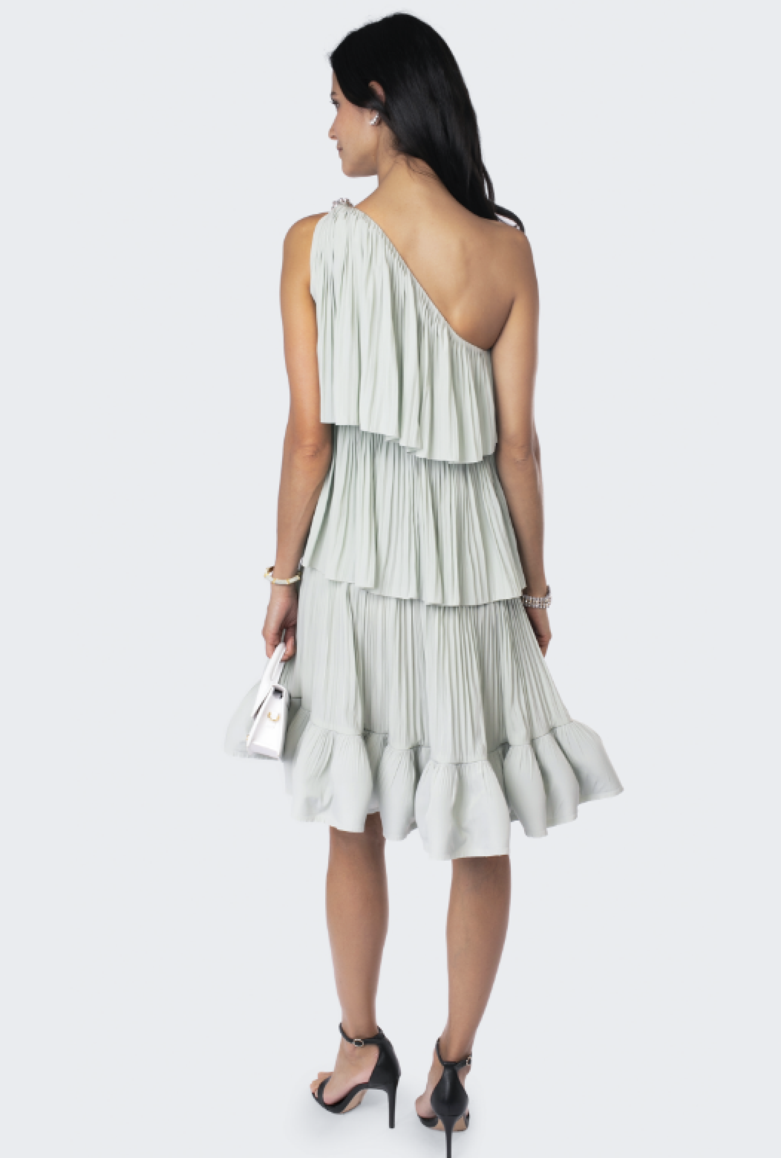 Robe Lanvin Charmeuse Sauge