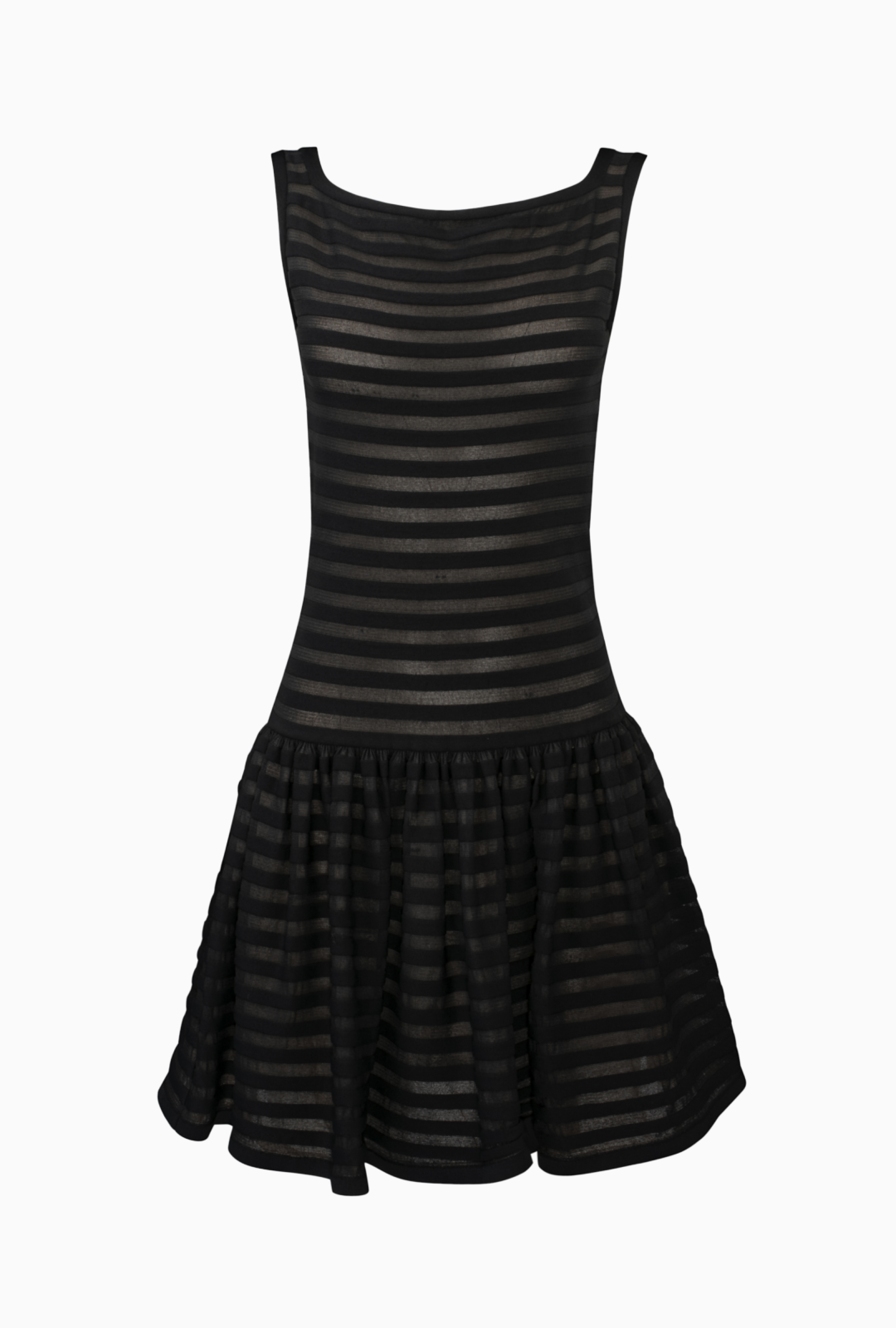 Robe Alaia Stripped Black