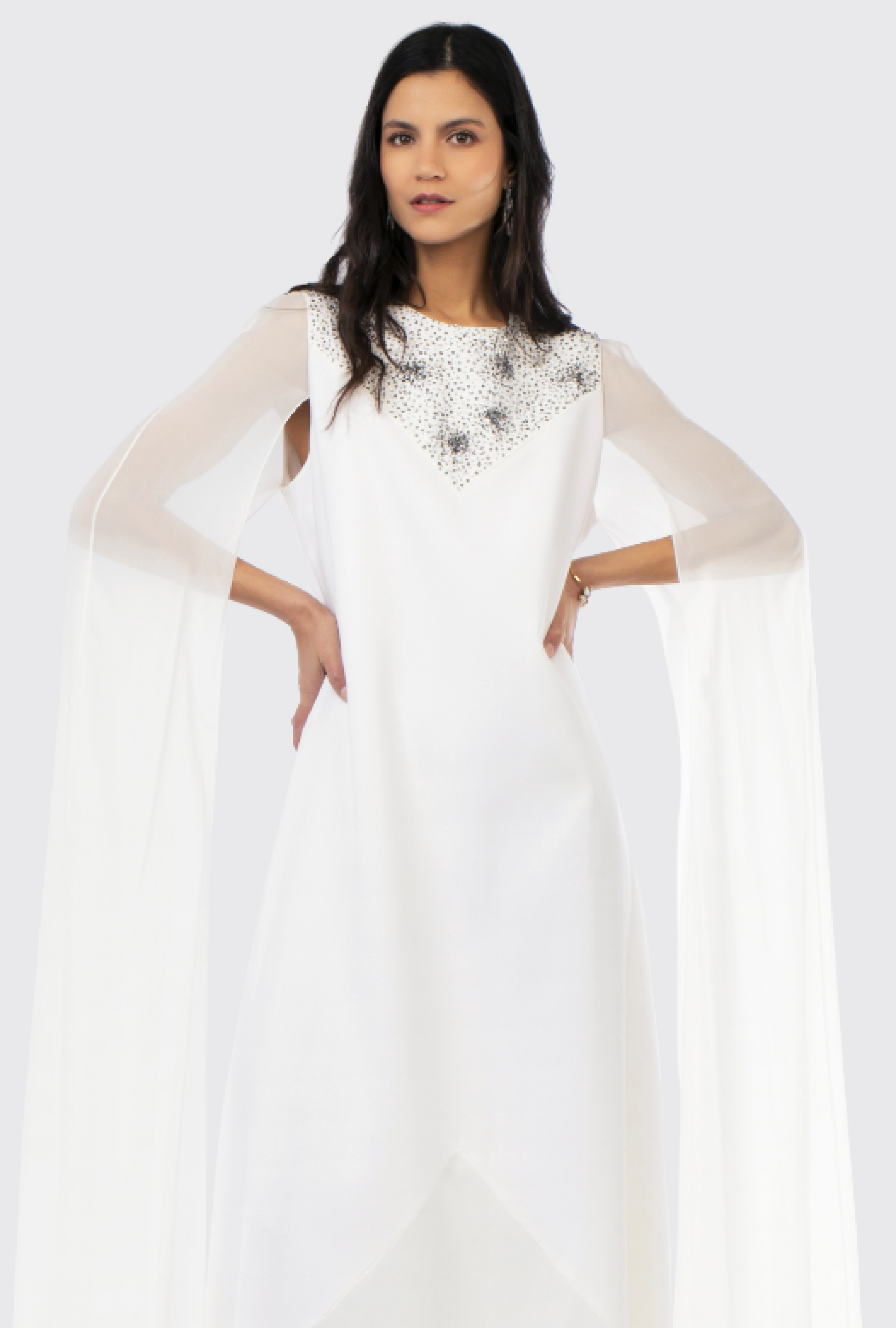 Robe Givenchy Crystal White Glamourous