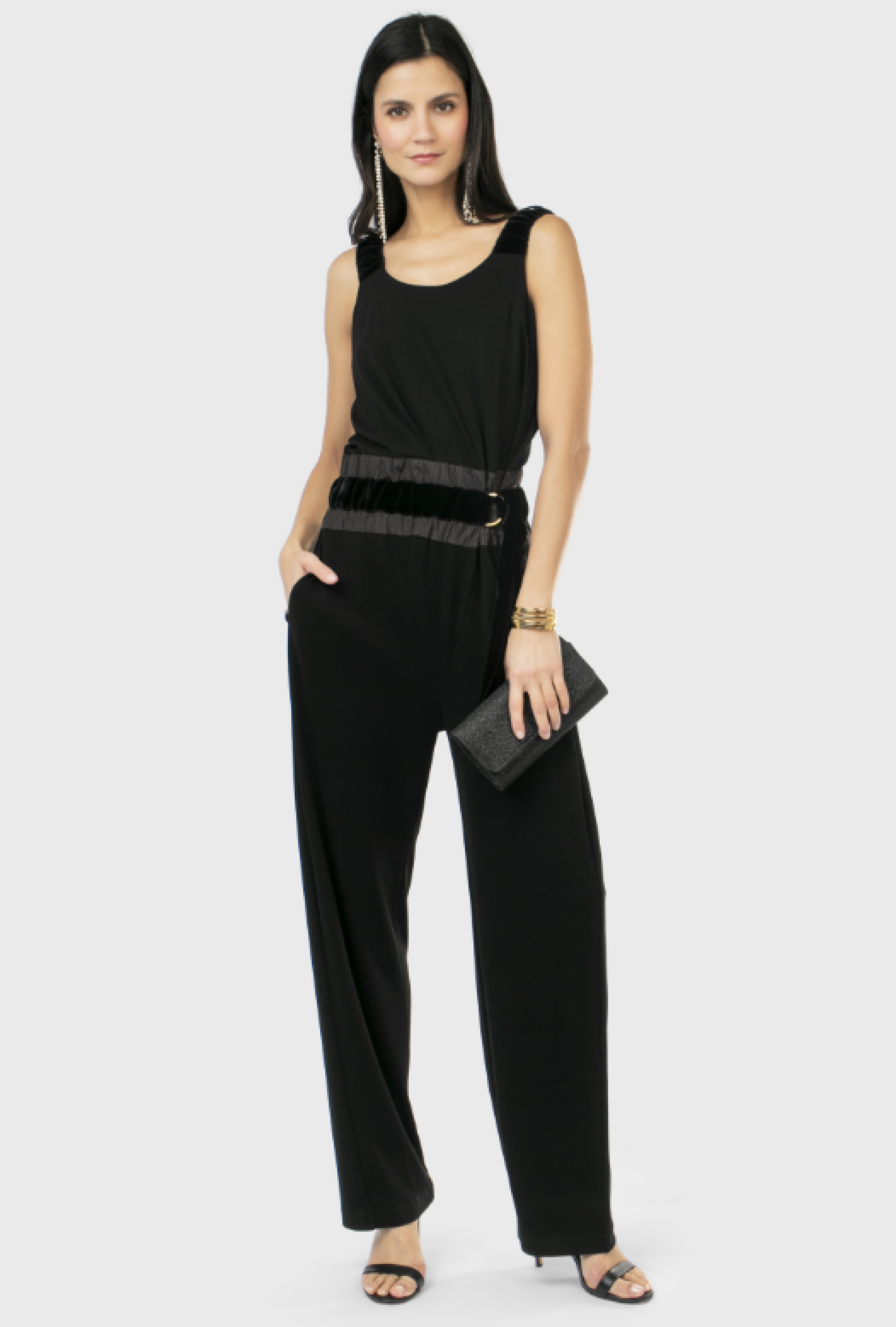 Combinaison Louis Vuitton Noire Bi-Matière