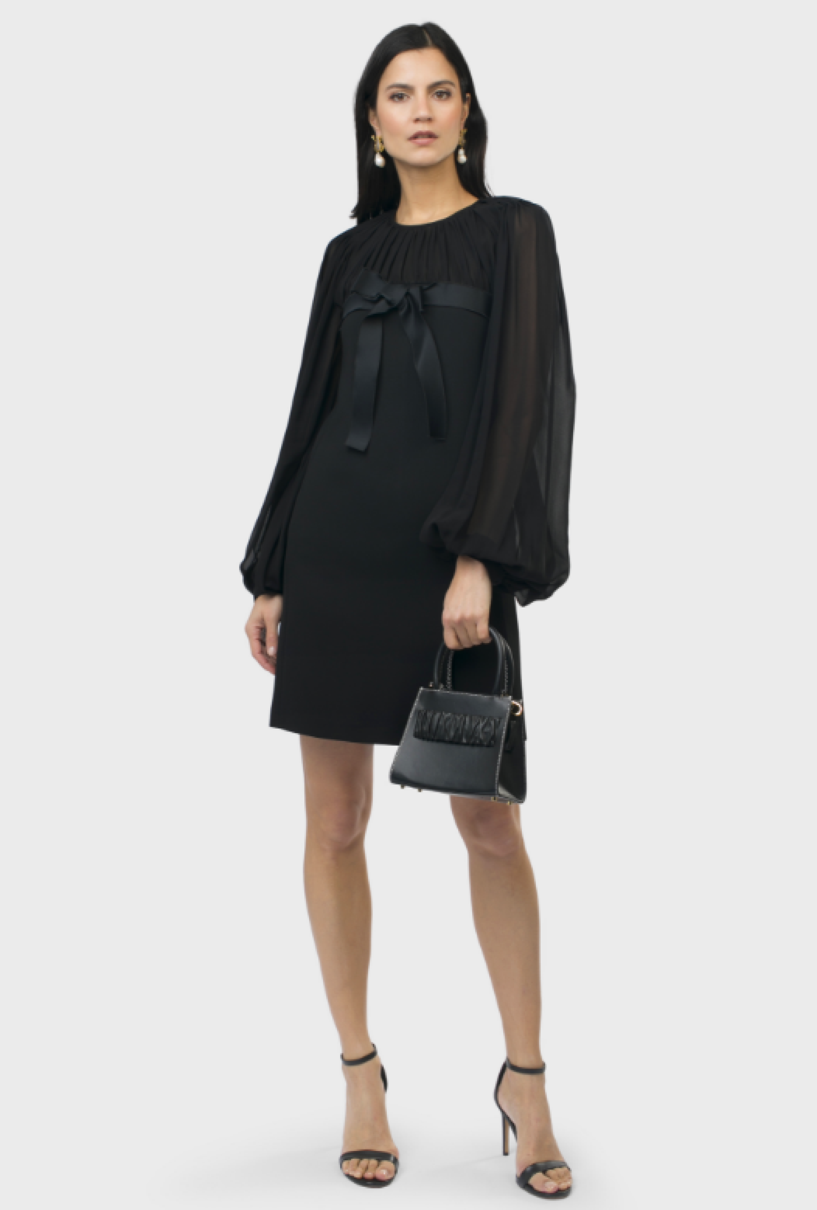 Robe Giambattista Valli Sheer Sleeve