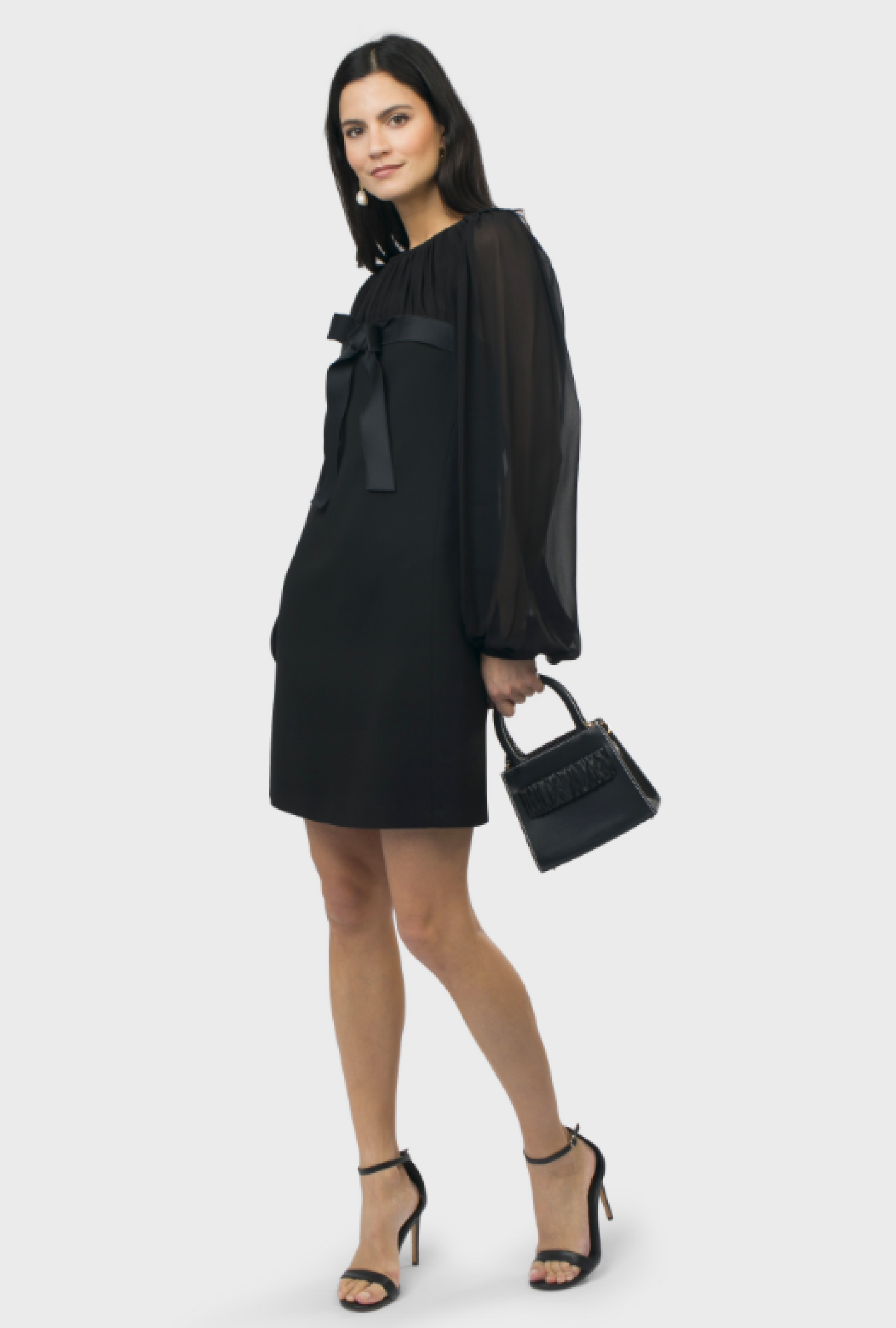 Robe Giambattista Valli Sheer Sleeve