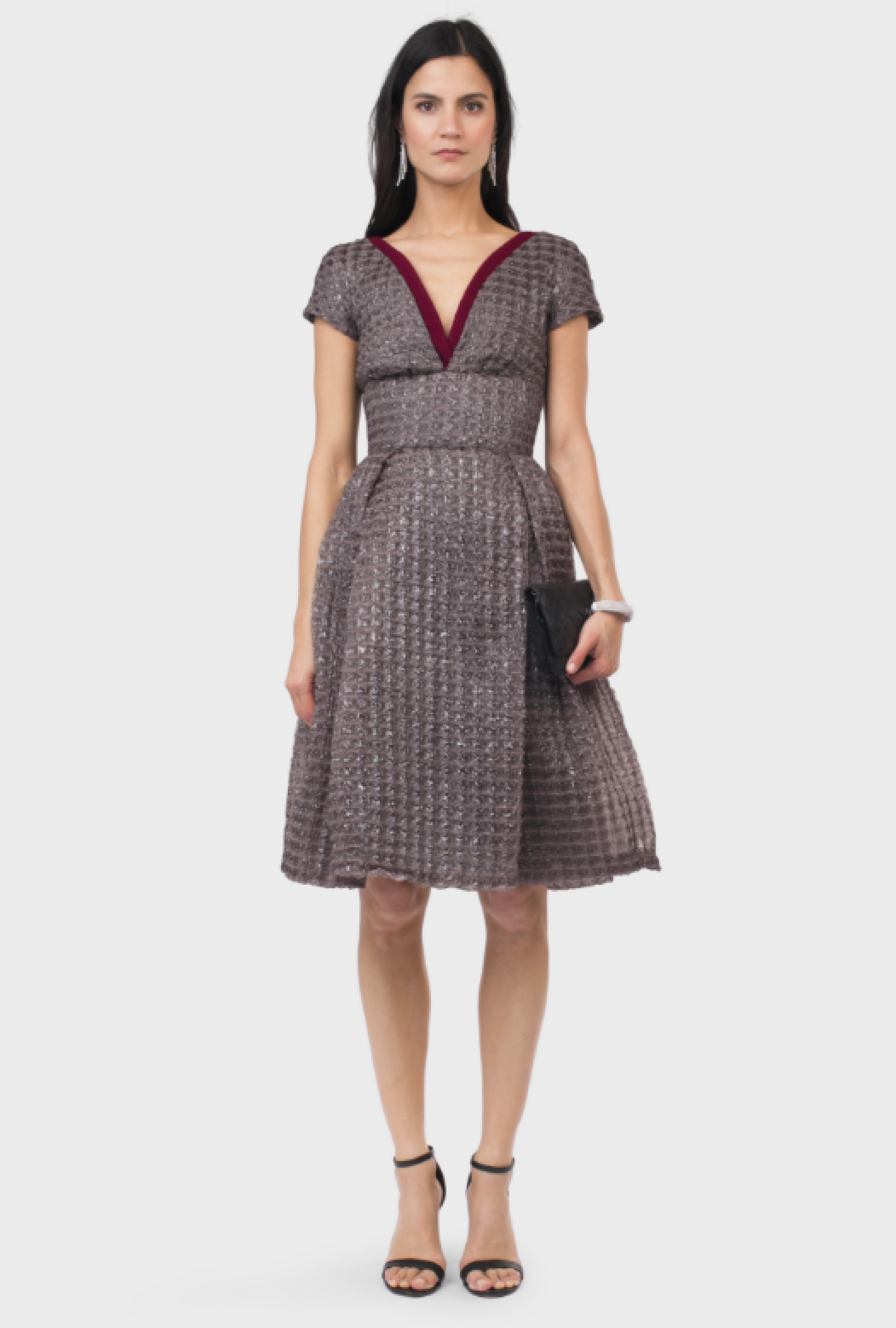 Robe John Galliano Gray Tweed