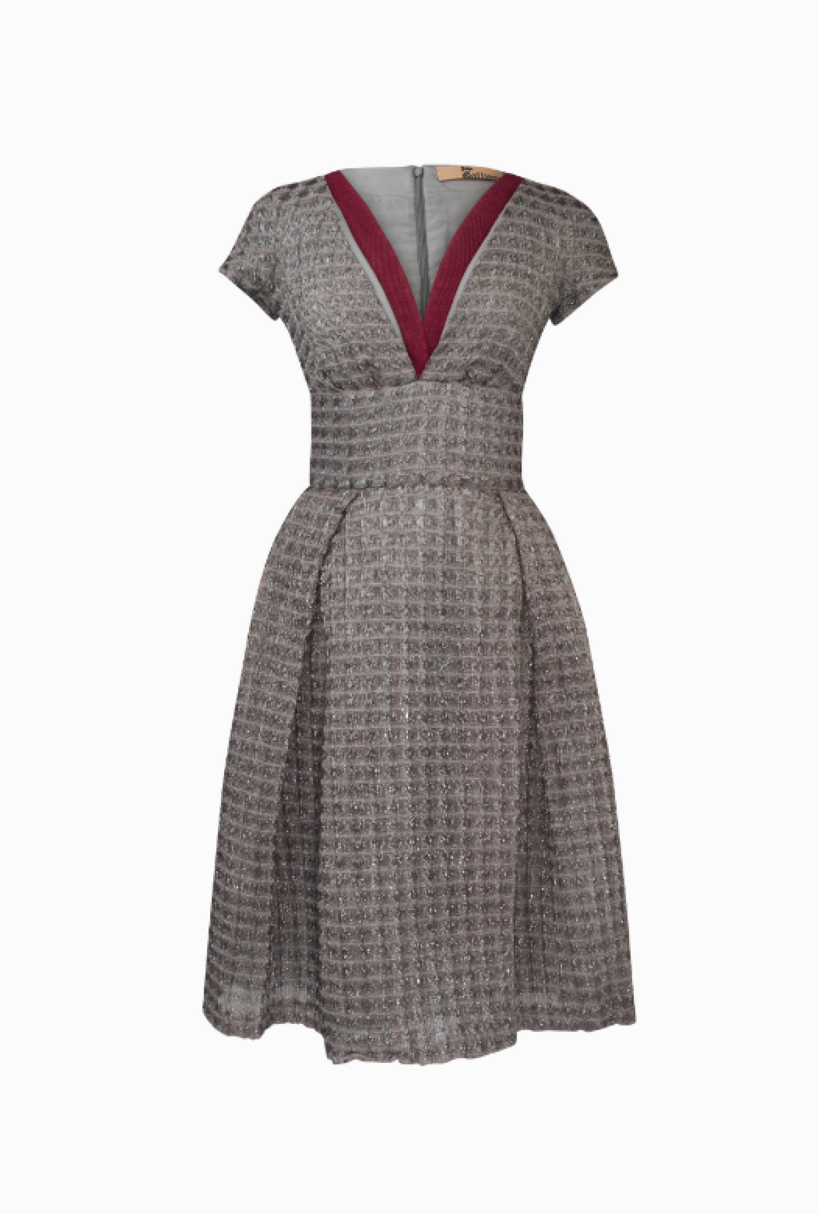 Robe John Galliano Gray Tweed