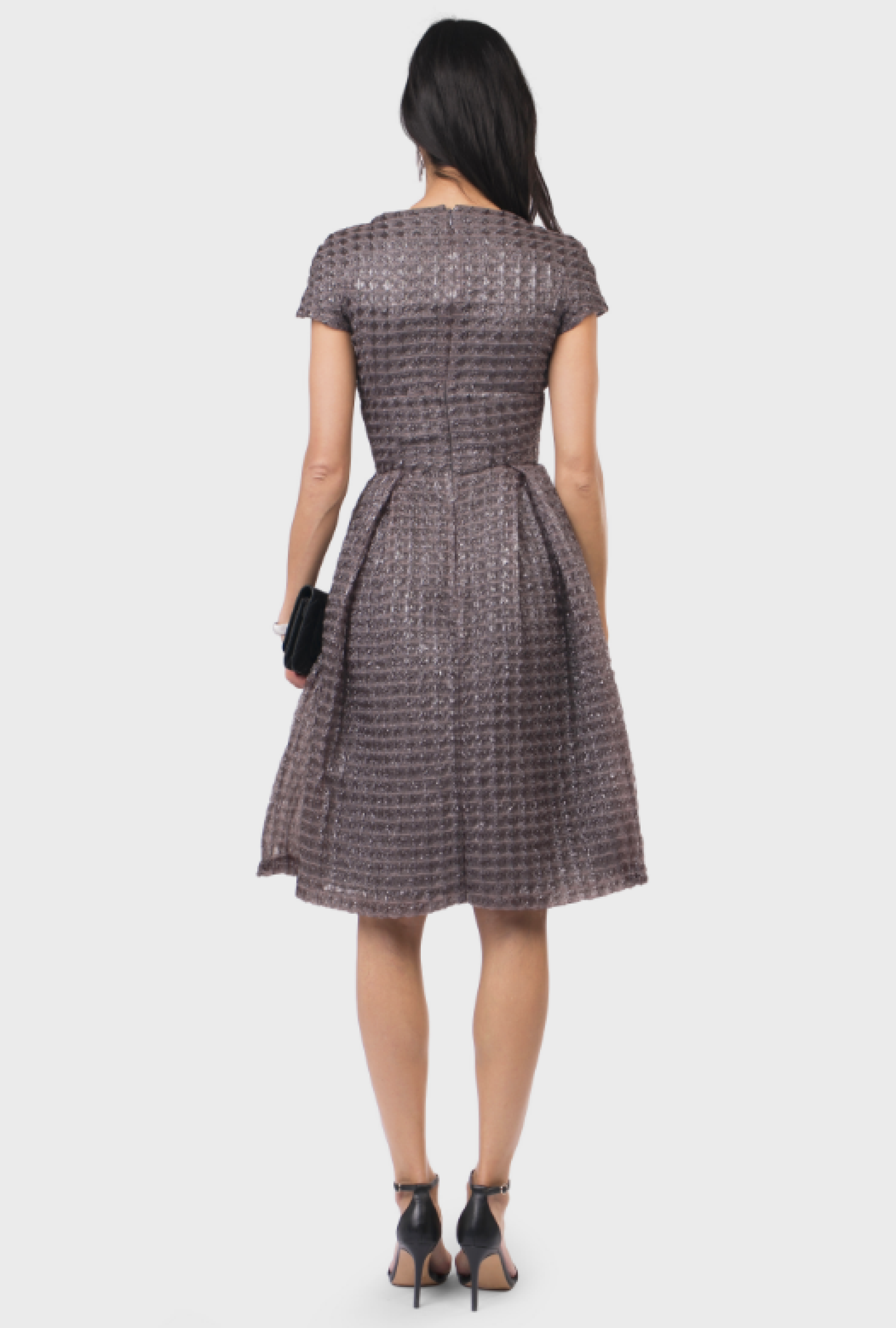 Robe John Galliano Gray Tweed