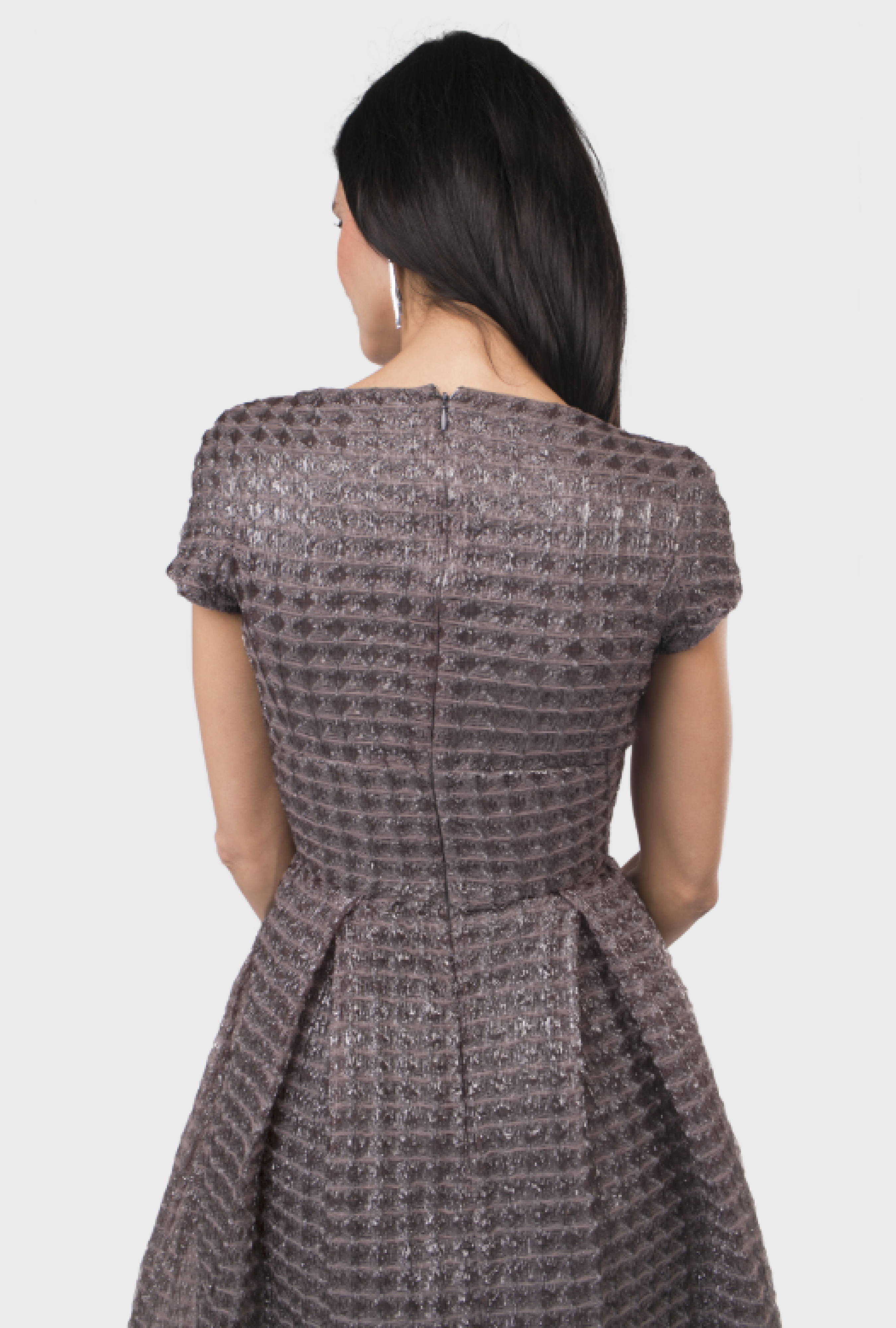 Robe John Galliano Gray Tweed