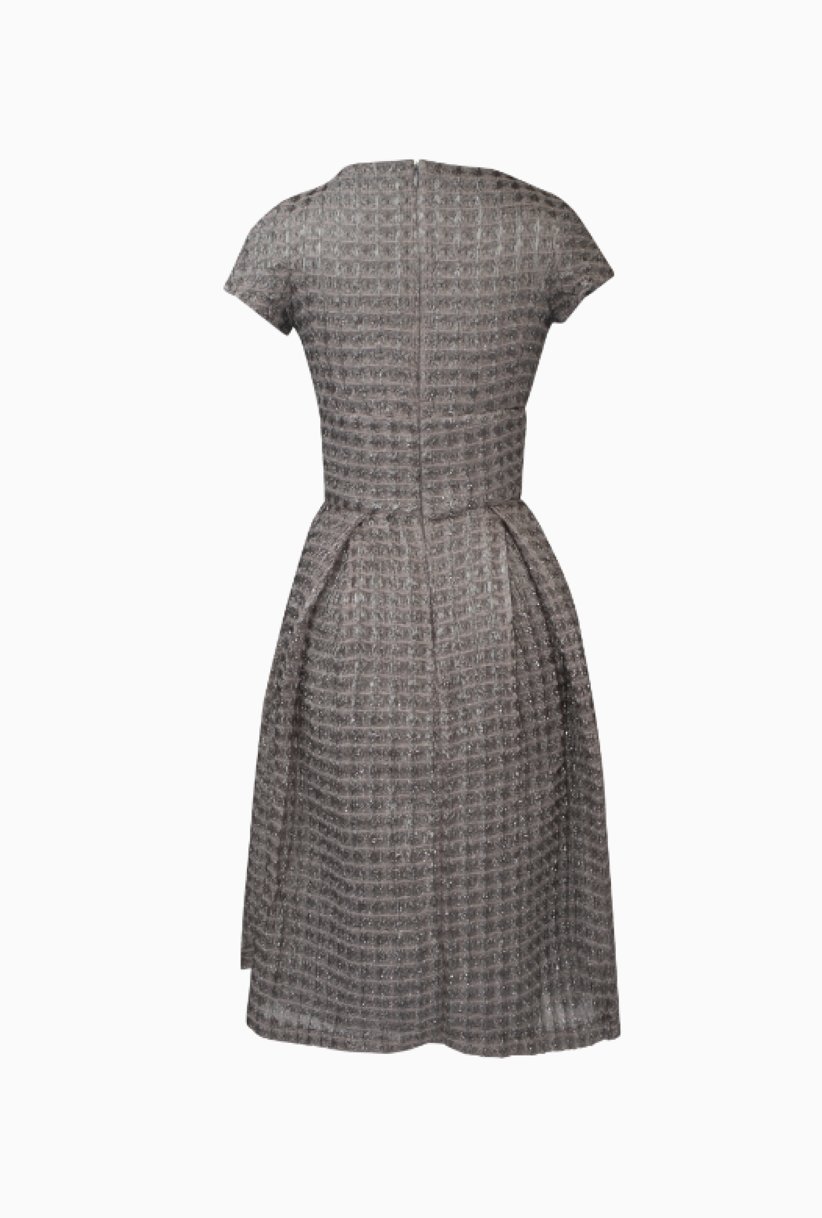 Robe John Galliano Gray Tweed
