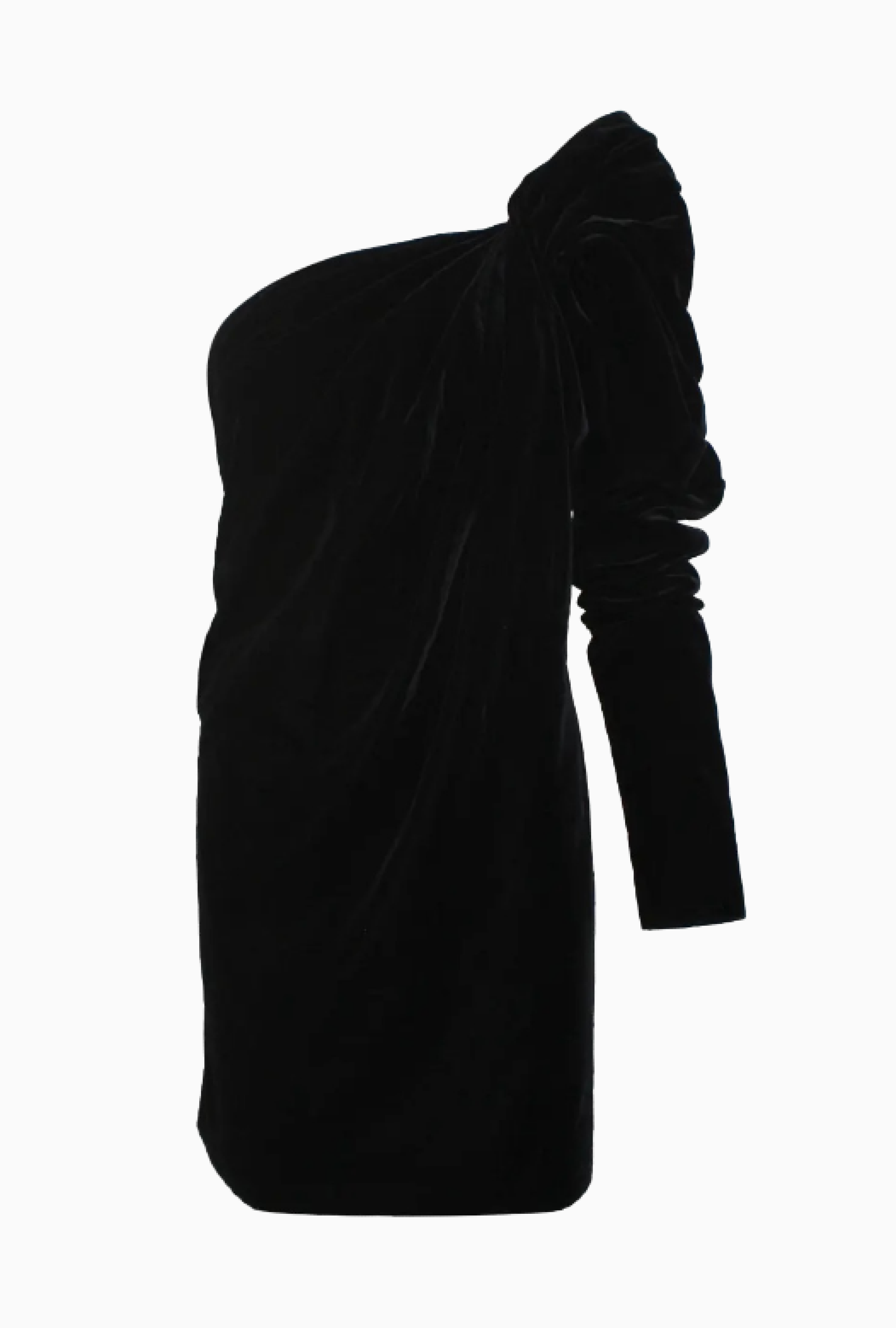 Robe Yves Saint Laurent Black Mini Velvet
