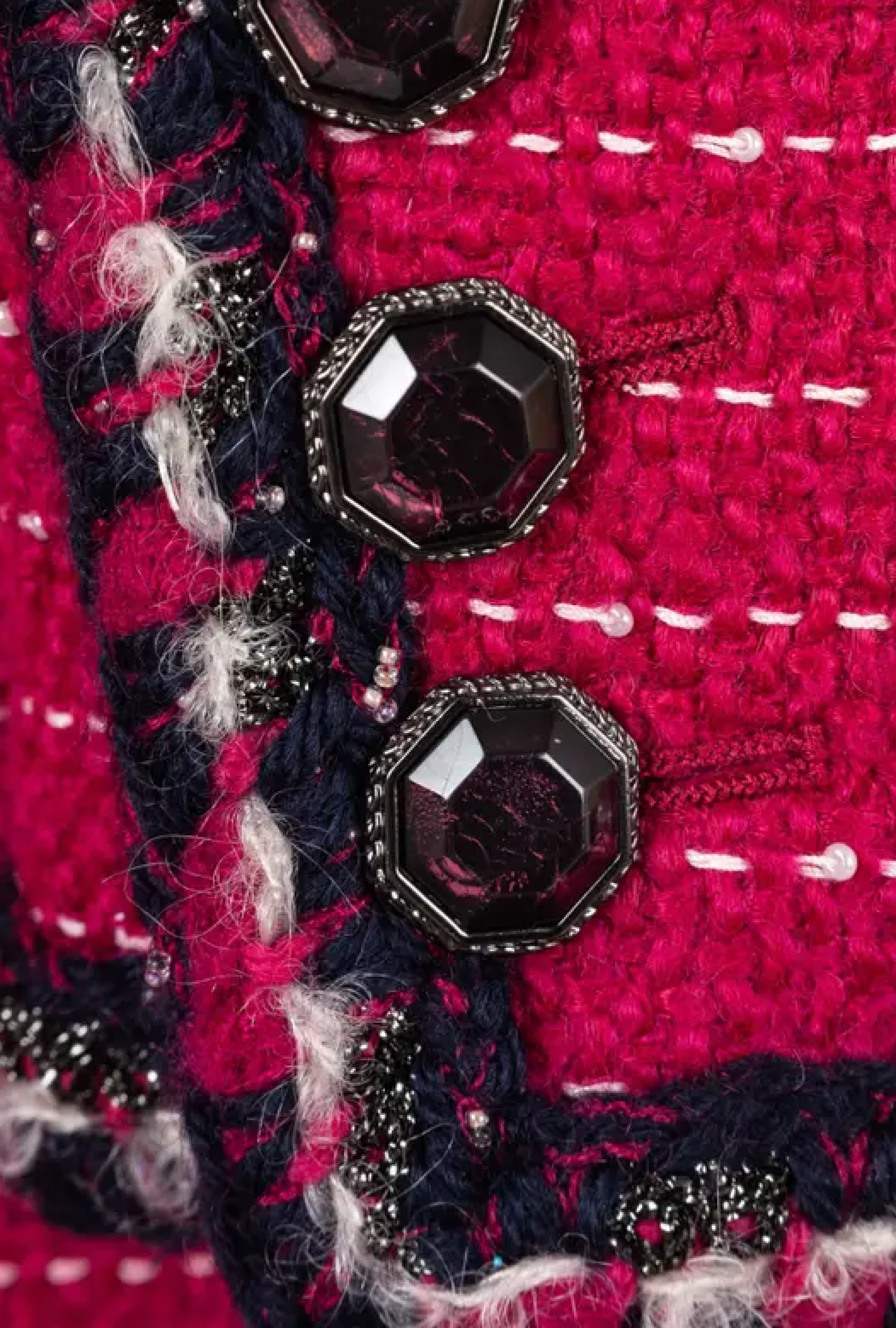 Manteau Chanel Tweed Burgundy FW 2012