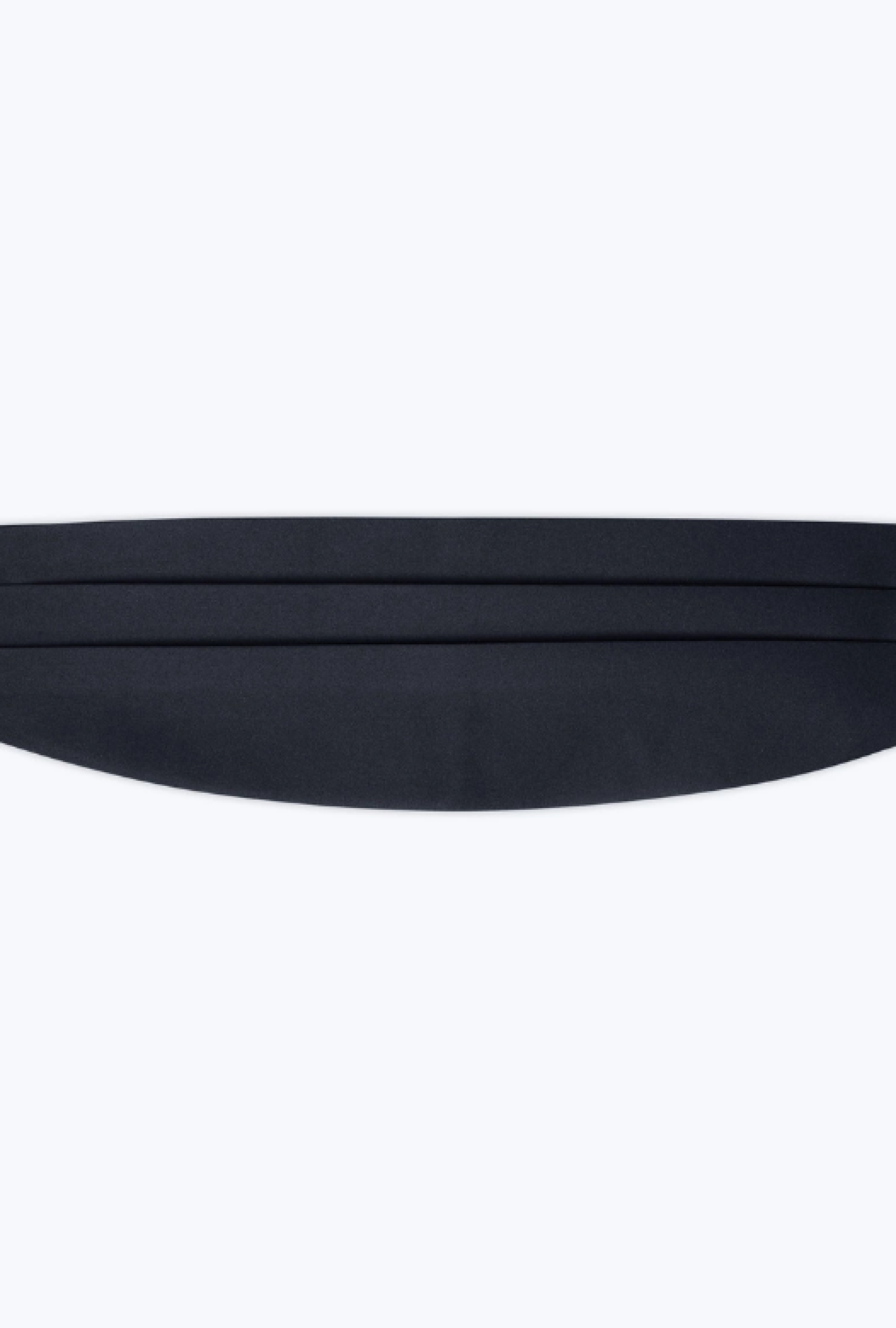 Ceinture Fursac Plissée Satin Bleu