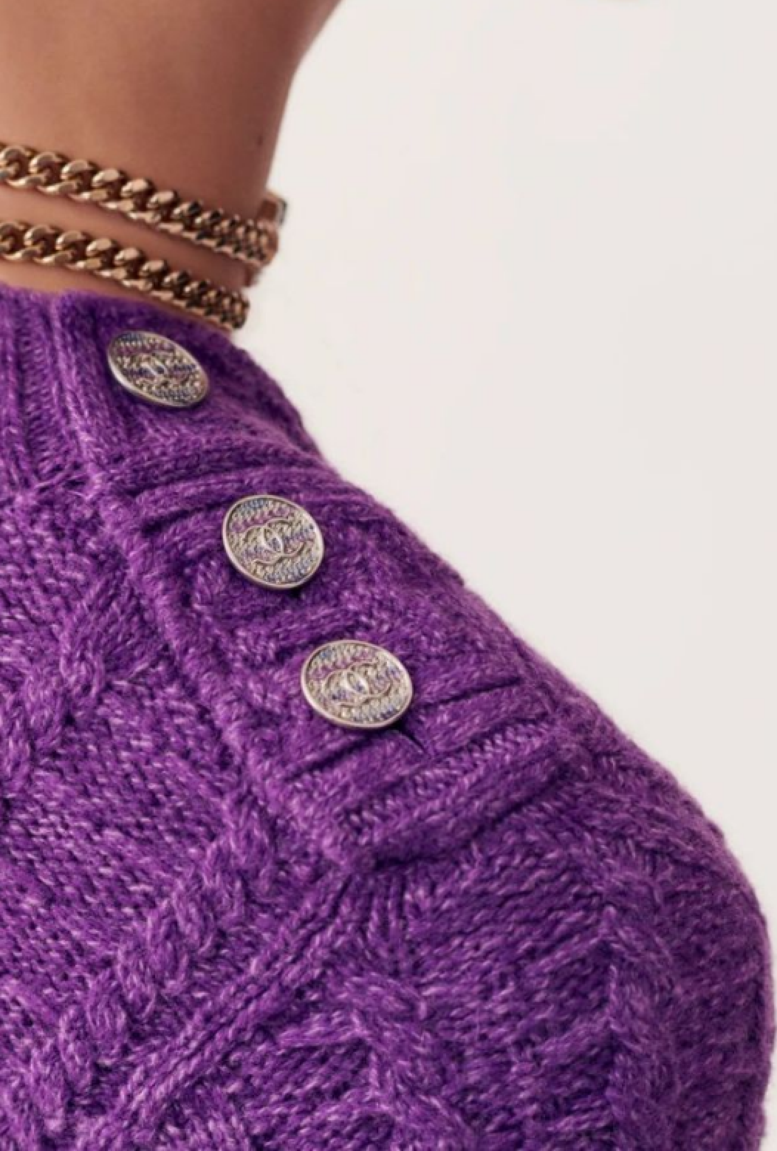 Robe Chanel Maille Violette