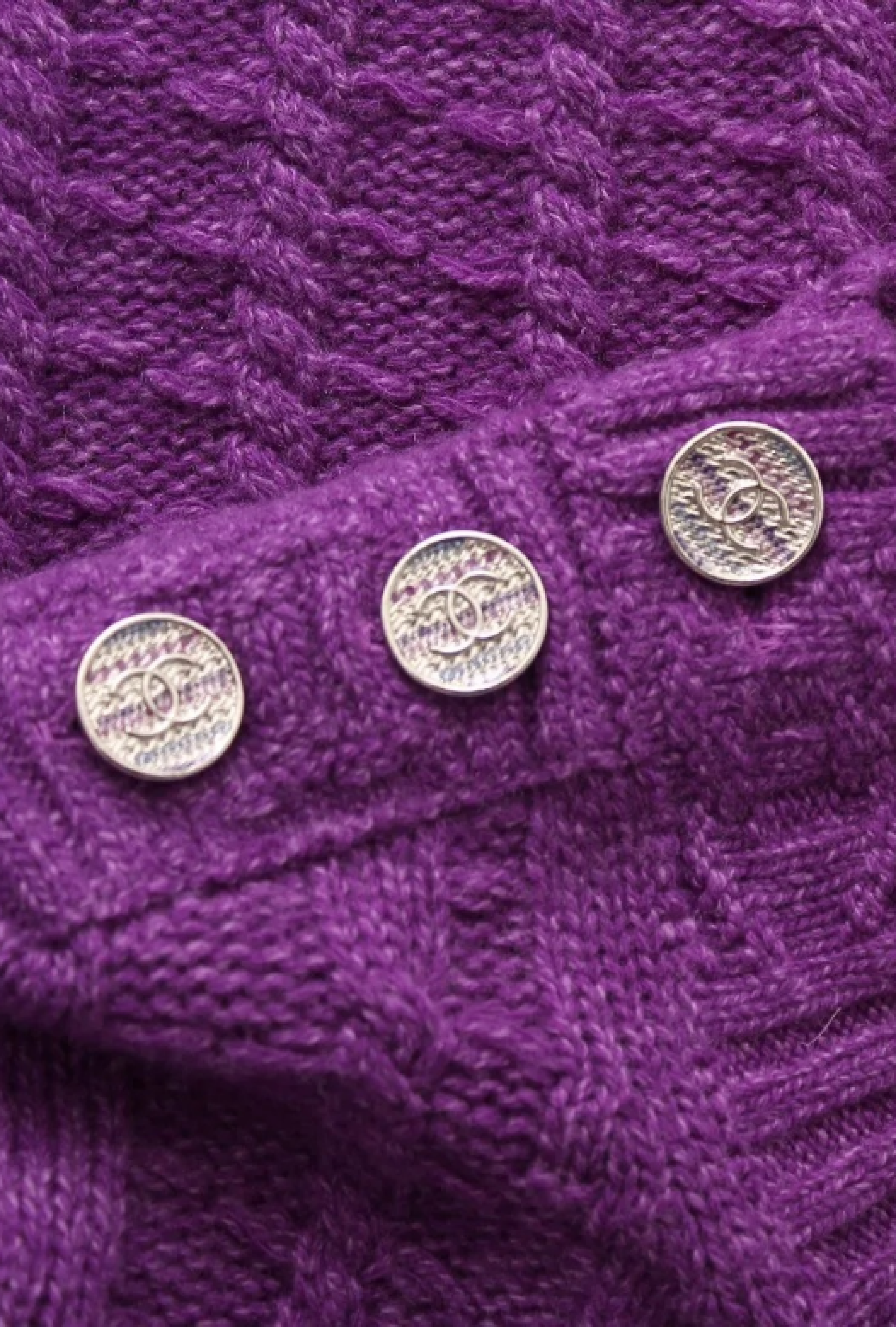 Robe Chanel Maille Violette