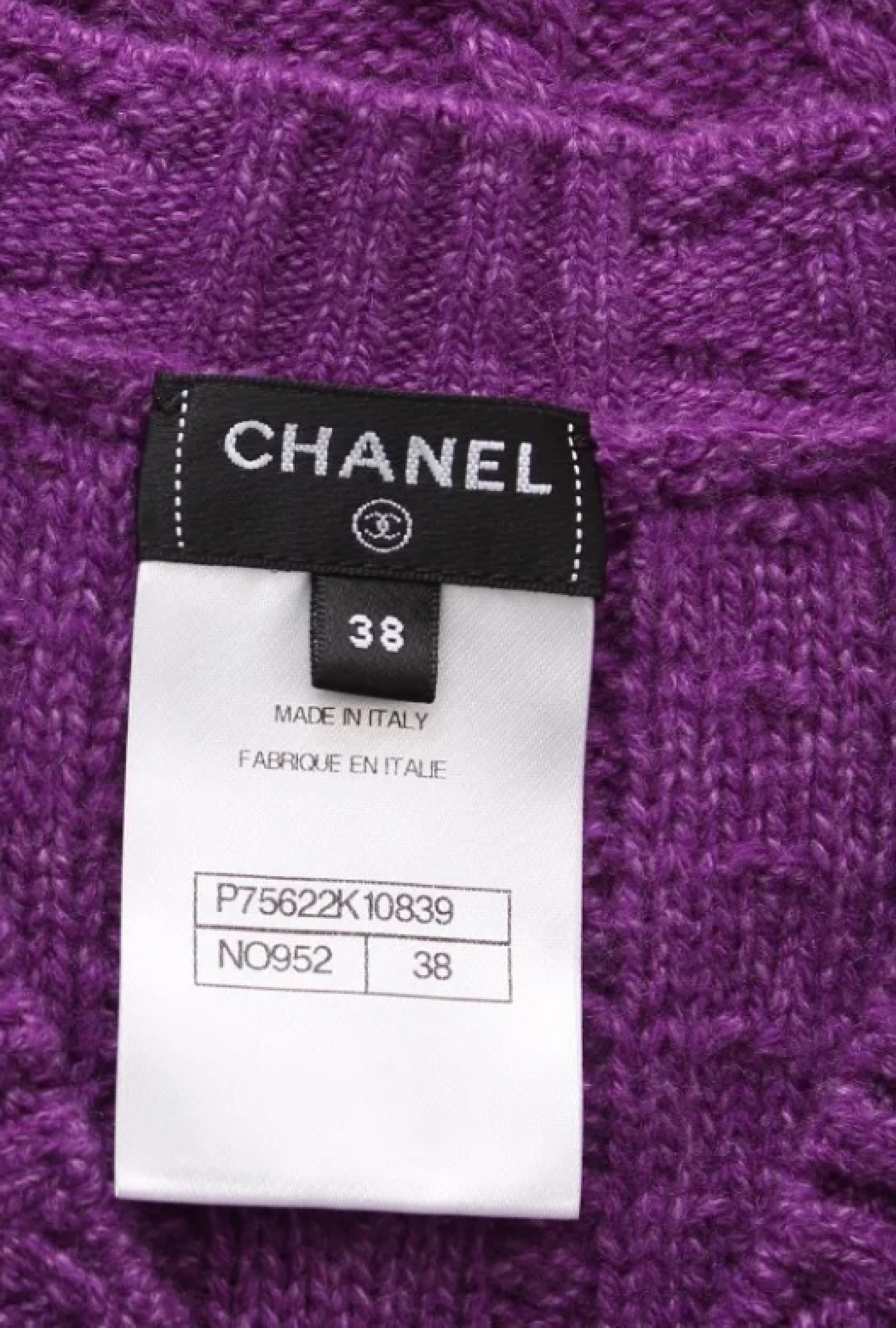Robe Chanel Maille Violette
