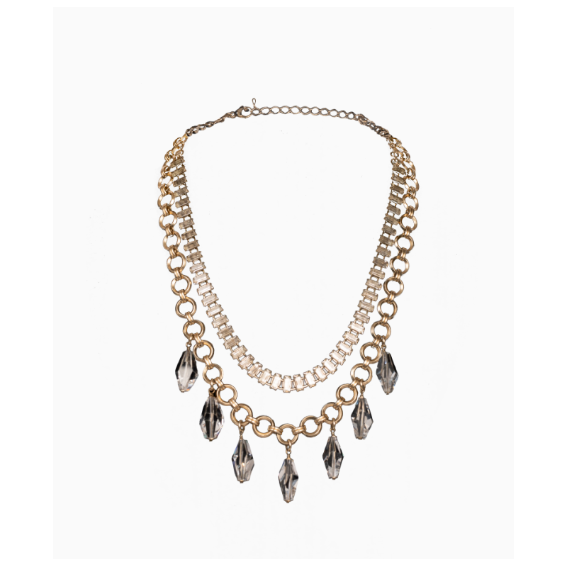 Collier Maud T Bijoux Duo Strass