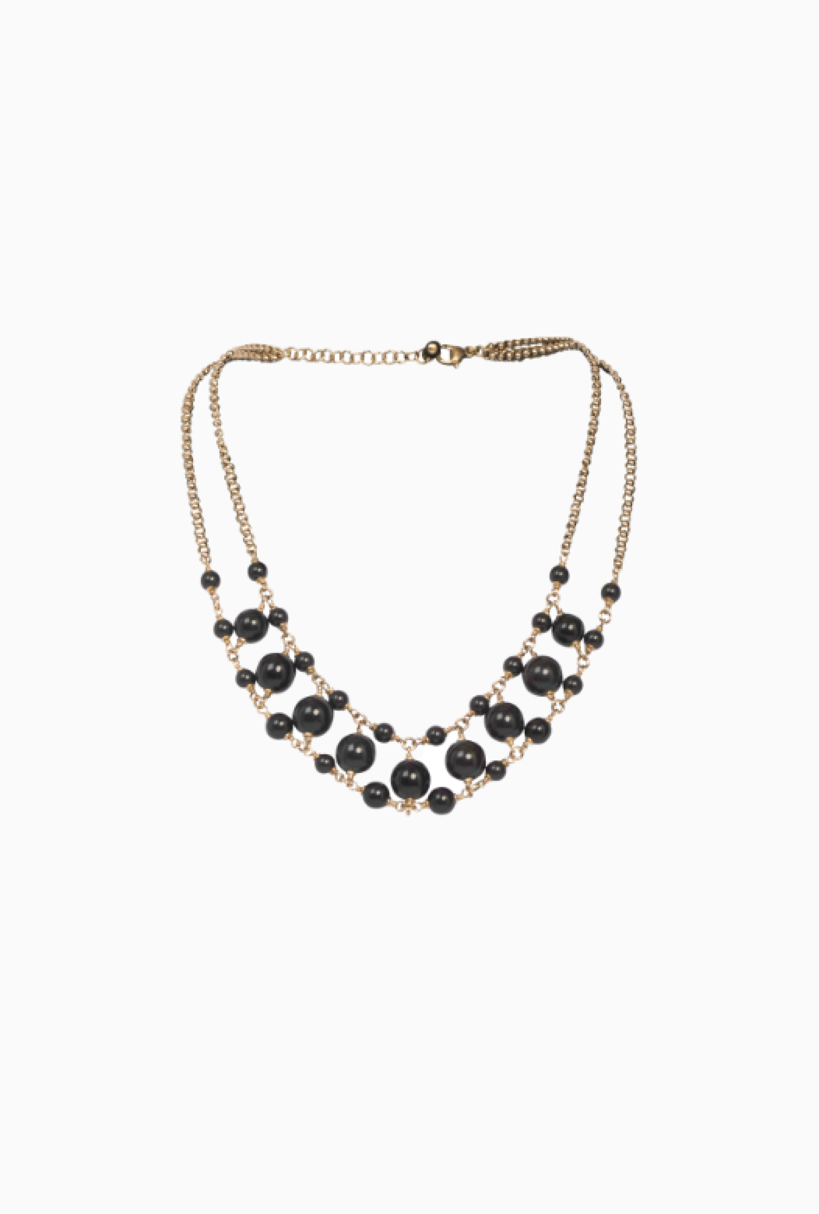 Collier Maud T Bijoux Rail Pop Corn Noir