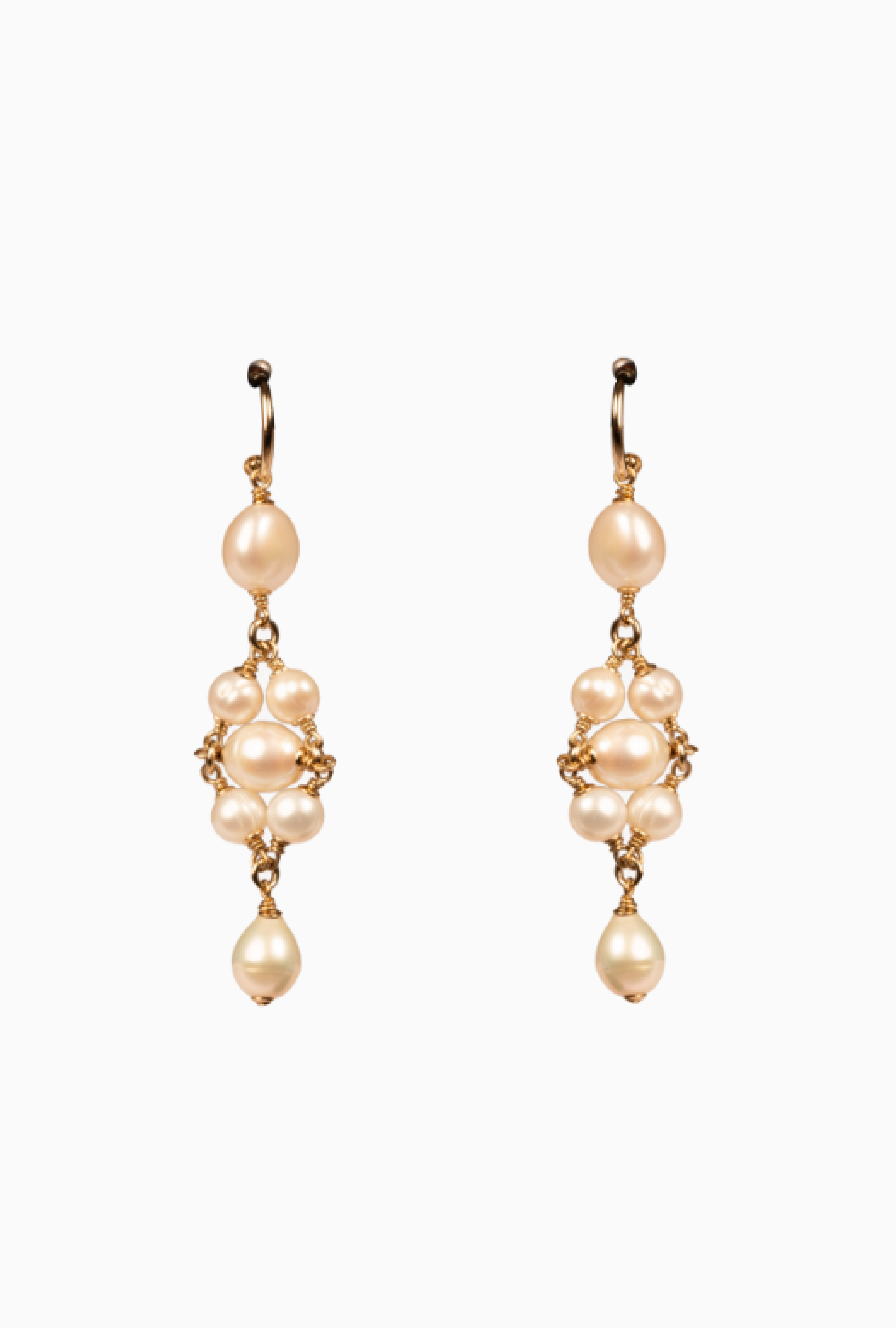 Boucles D'oreilles Maud T Bijoux Pop Corn Motif Blanc