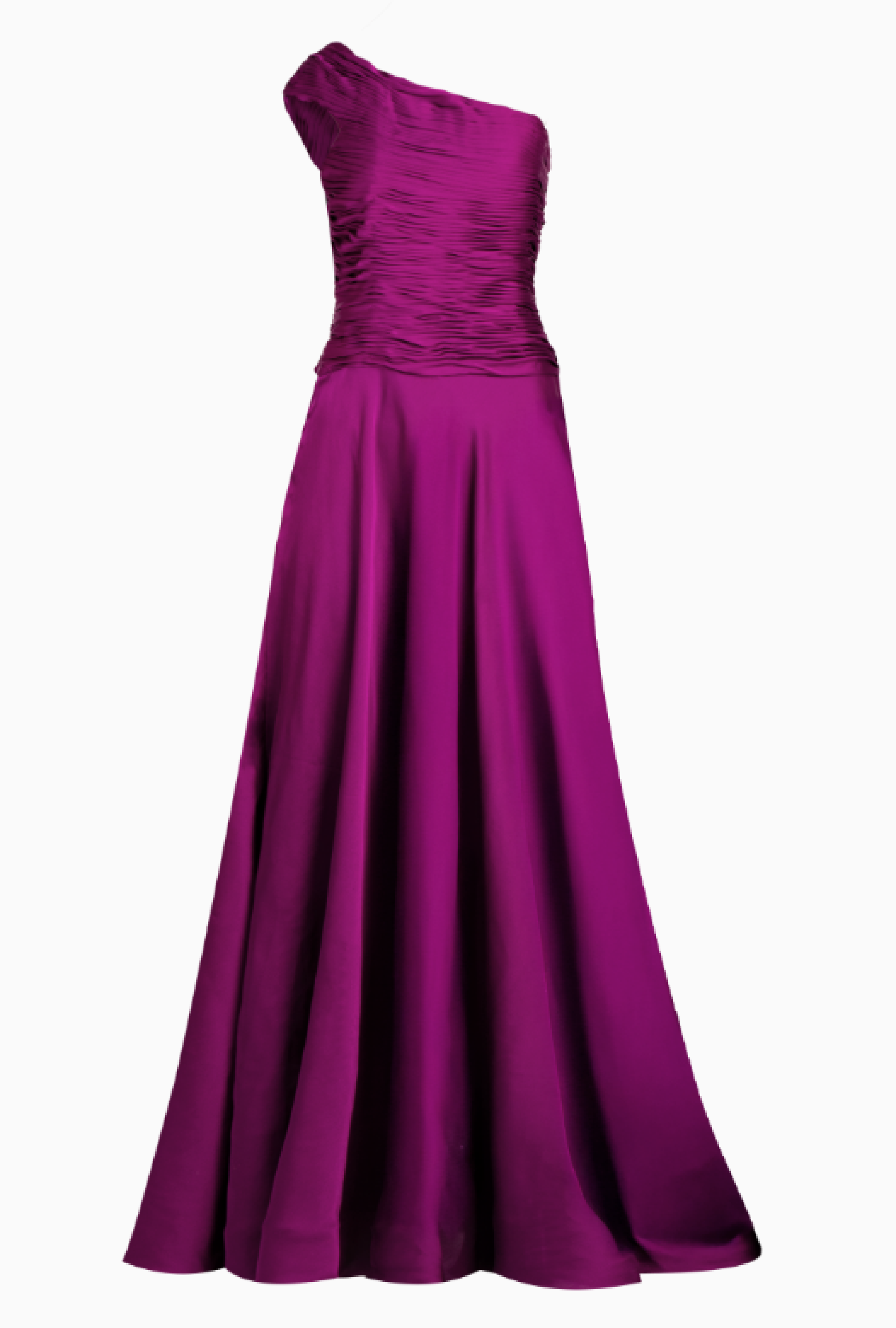 Robe Monique Lhuillier Purple Asymétrique Drapée
