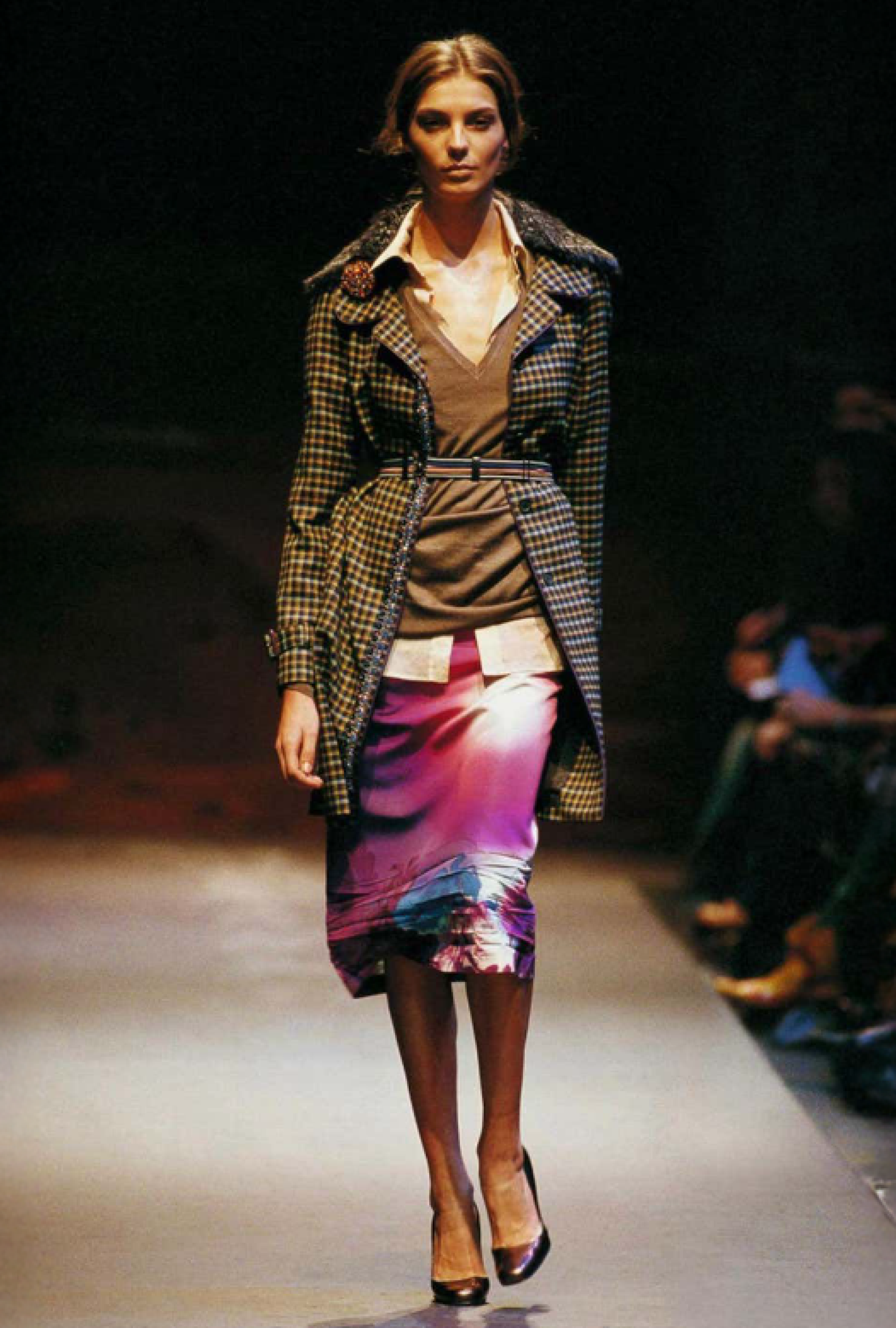Jupe Prada  Purple Silk FW 2004