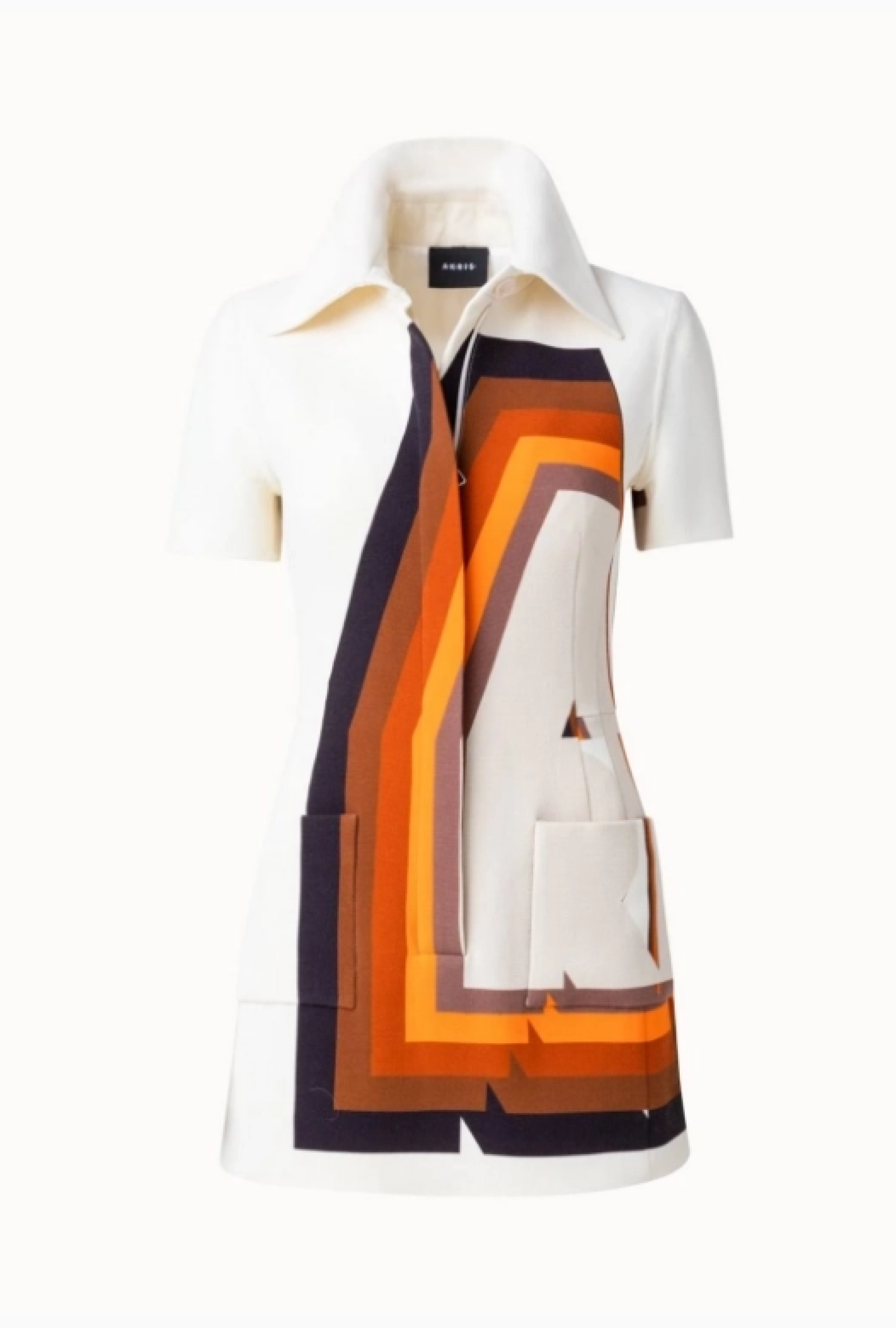 Robe Akris Ecru Printed