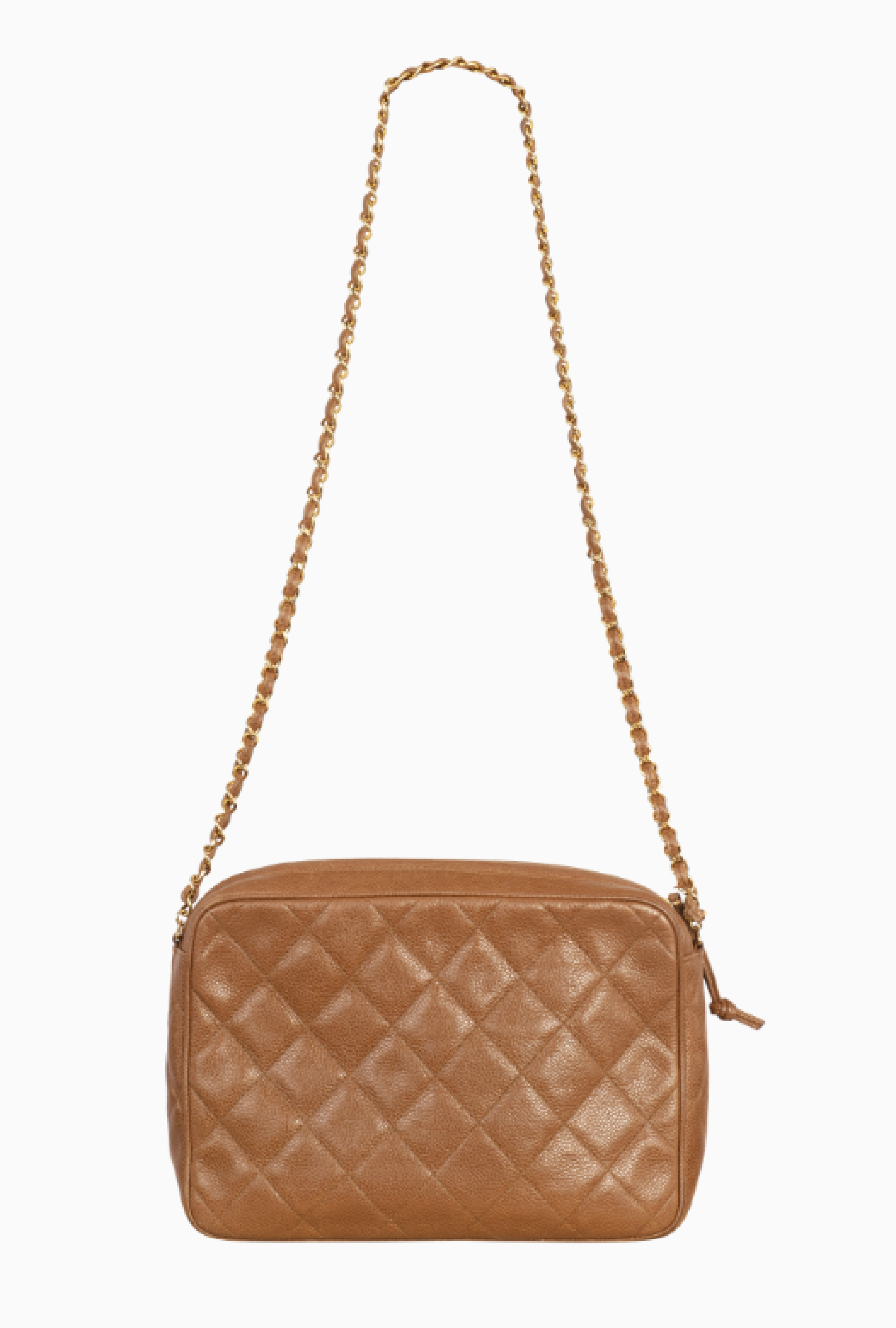 Sac Chanel Camera Vintage Cuir 80's