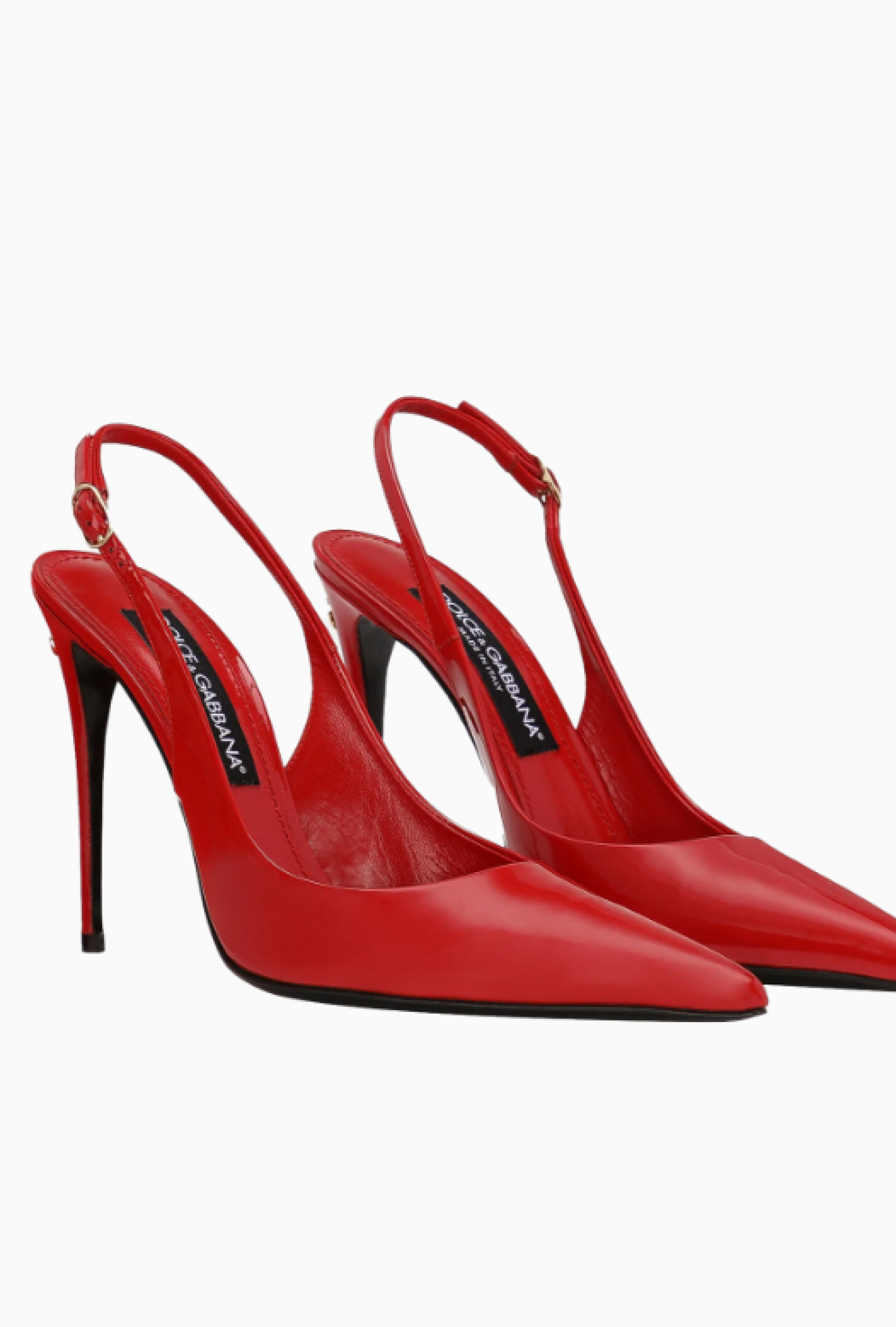 Chaussures Dolce & Gabbana Slingbacks en cuir verni