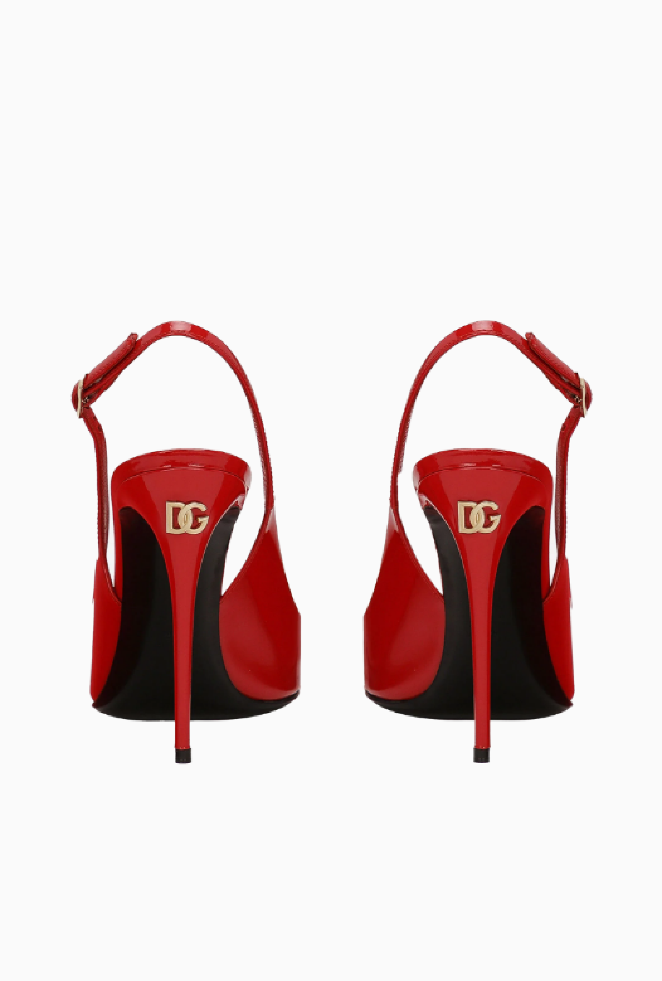 Chaussures Dolce & Gabbana Slingbacks en cuir verni
