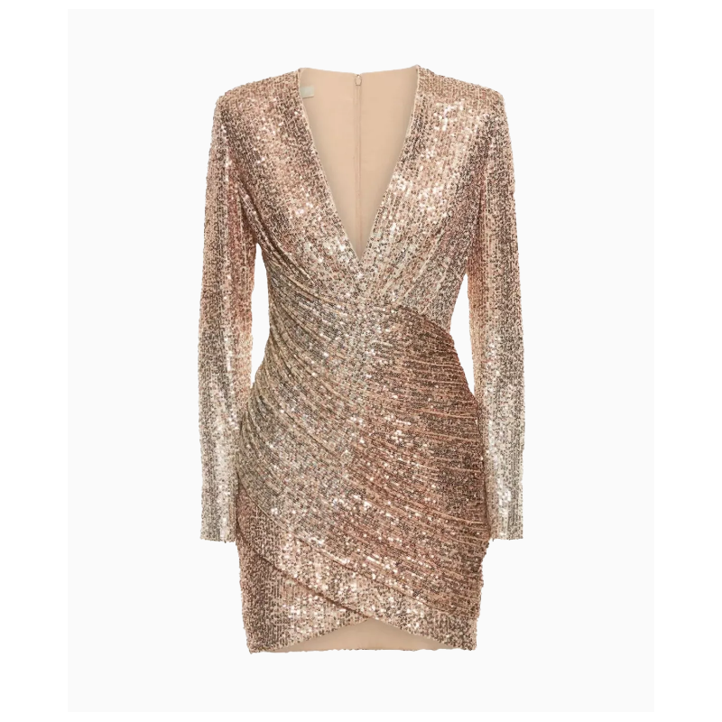 Robe Elie Saab Sequins Pink