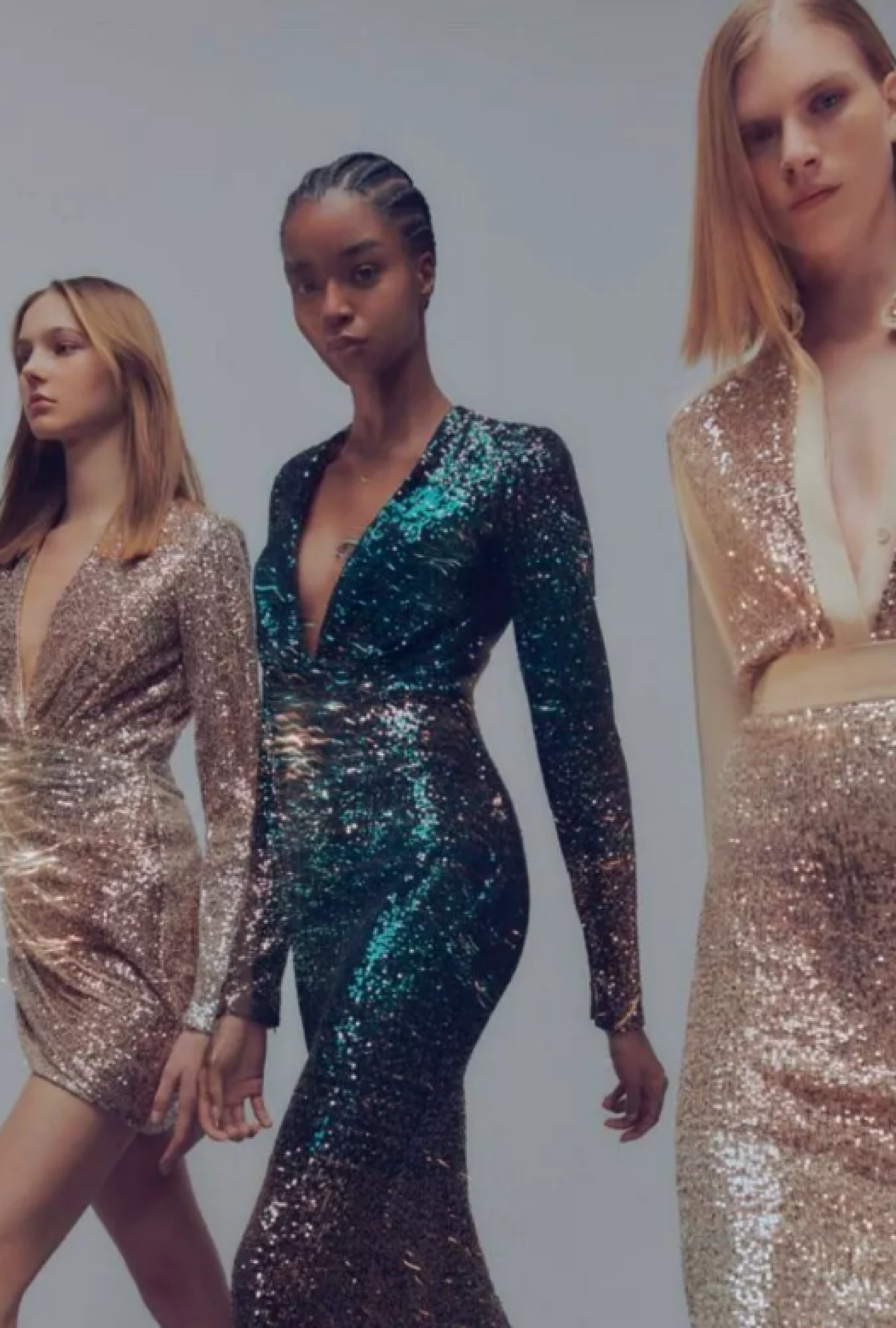 Robe Elie Saab Sequins Pink