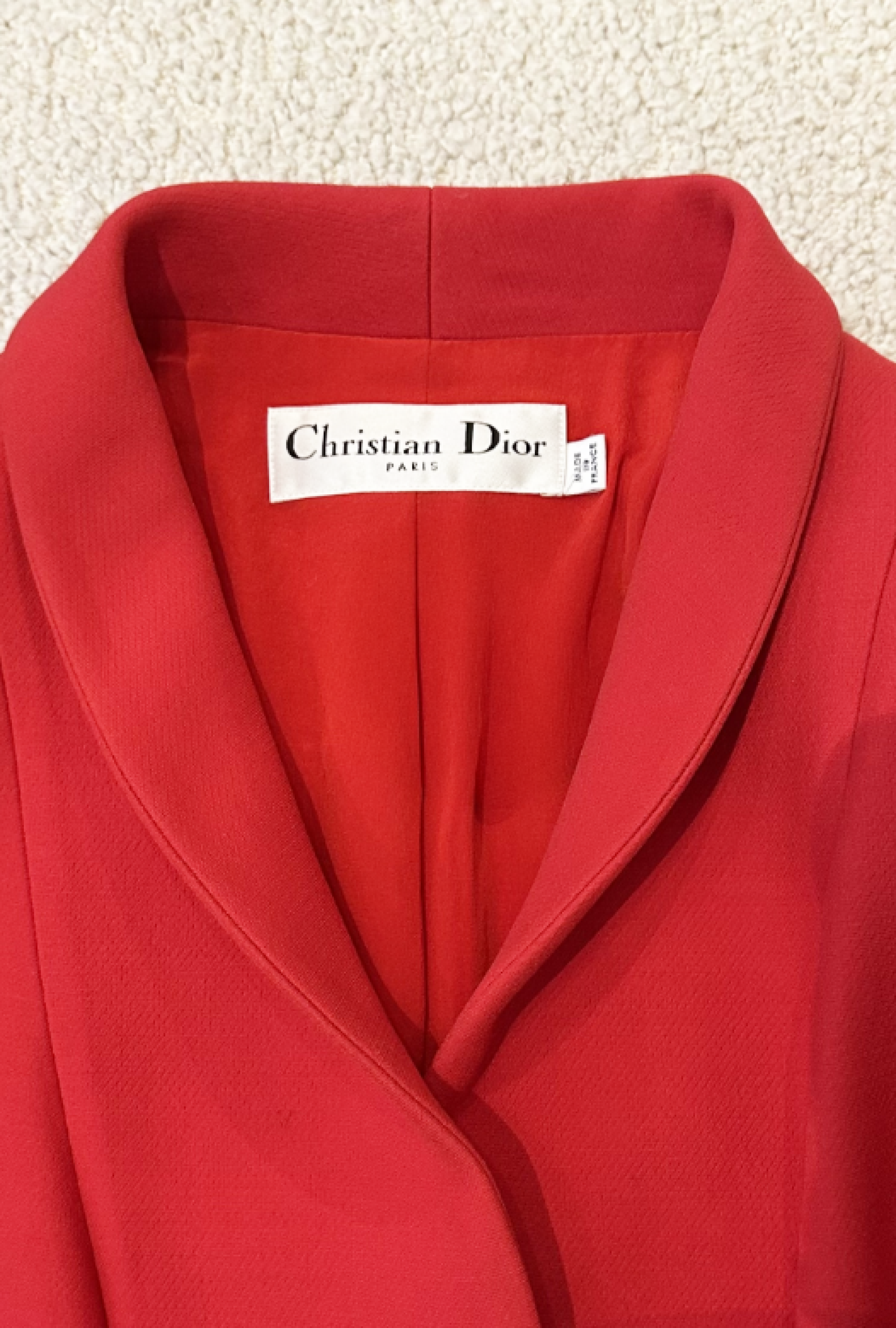 Veste Christian Dior Bar Rouge