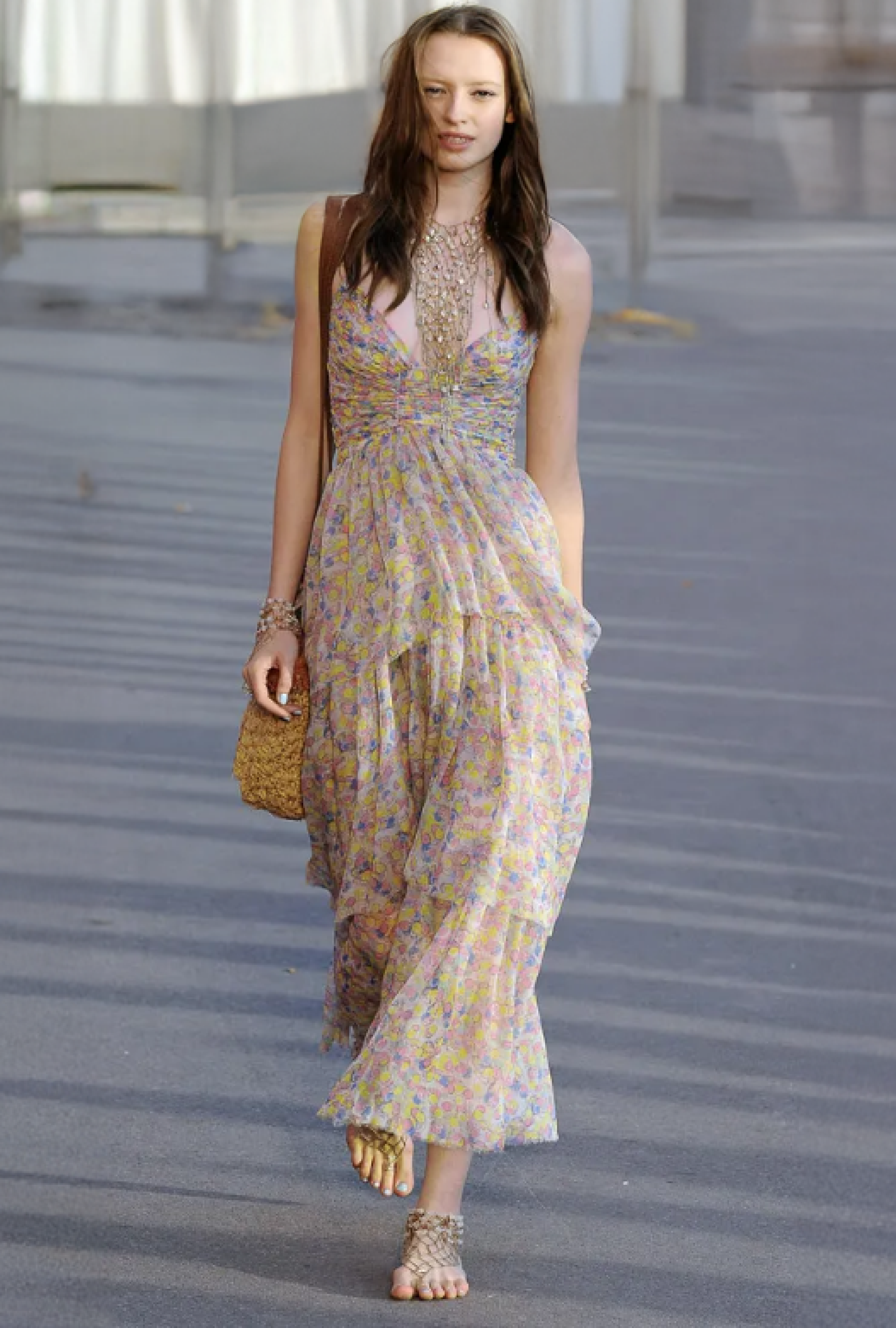 Robe Chanel Polka Dot Multicolore