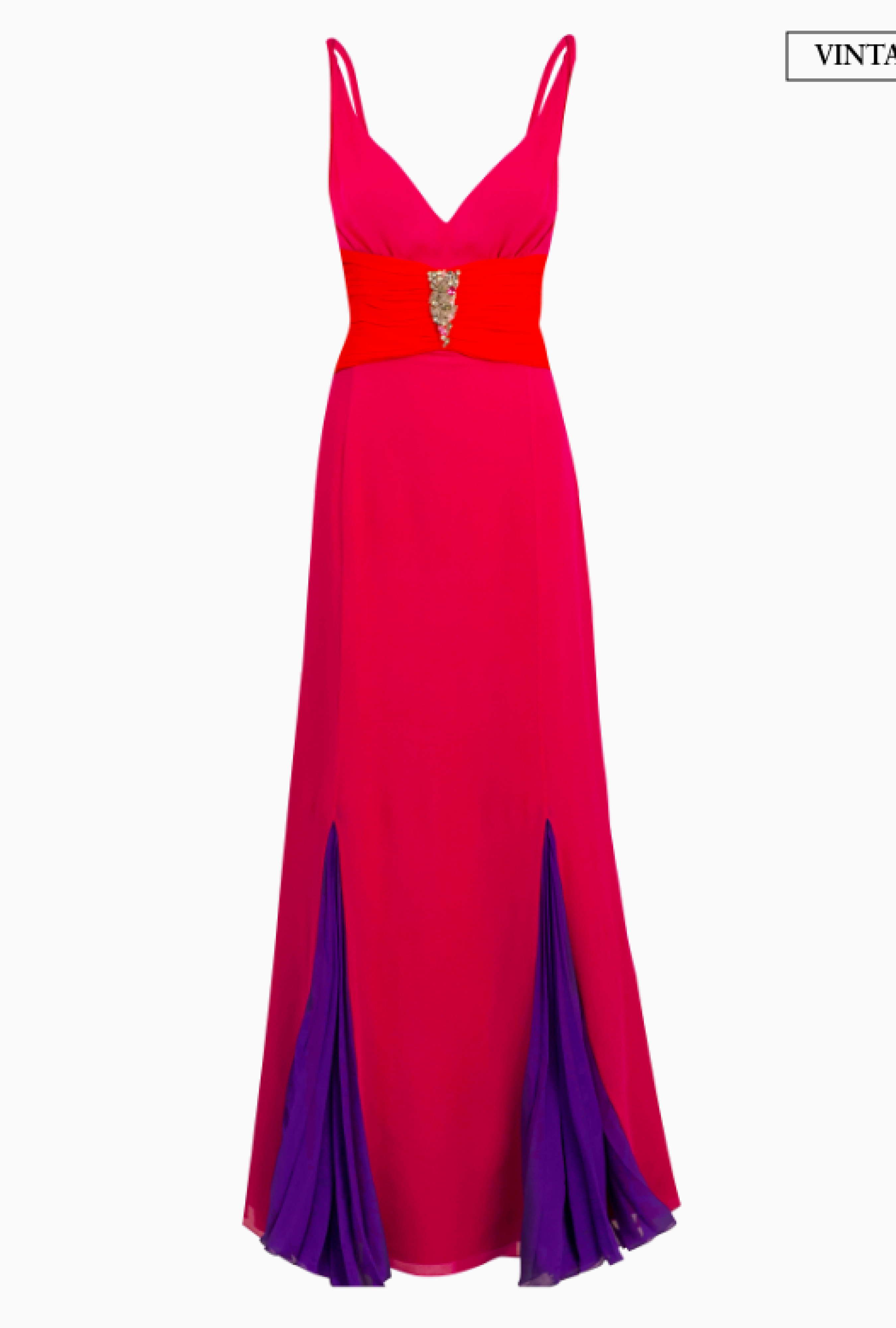 Robe Ungaro Drapée Bicolor