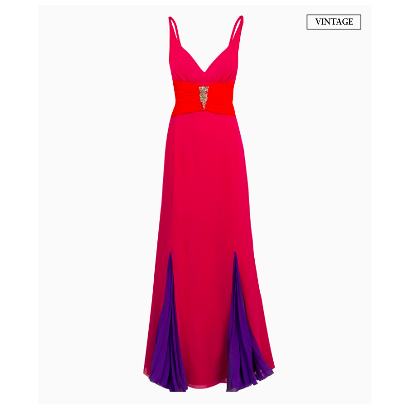 Robe Ungaro Drapée Bicolor