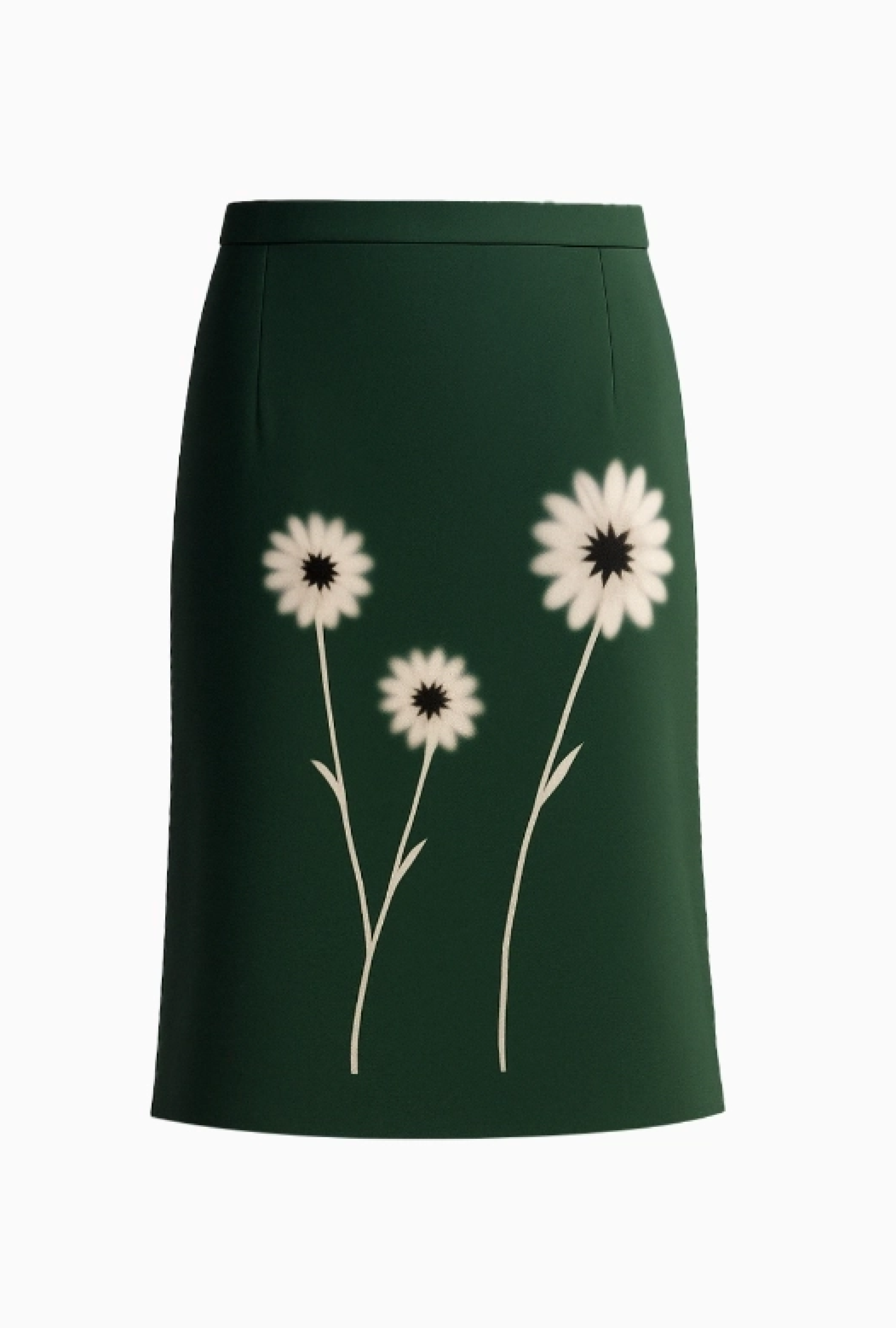 Jupe Prada Green Silk