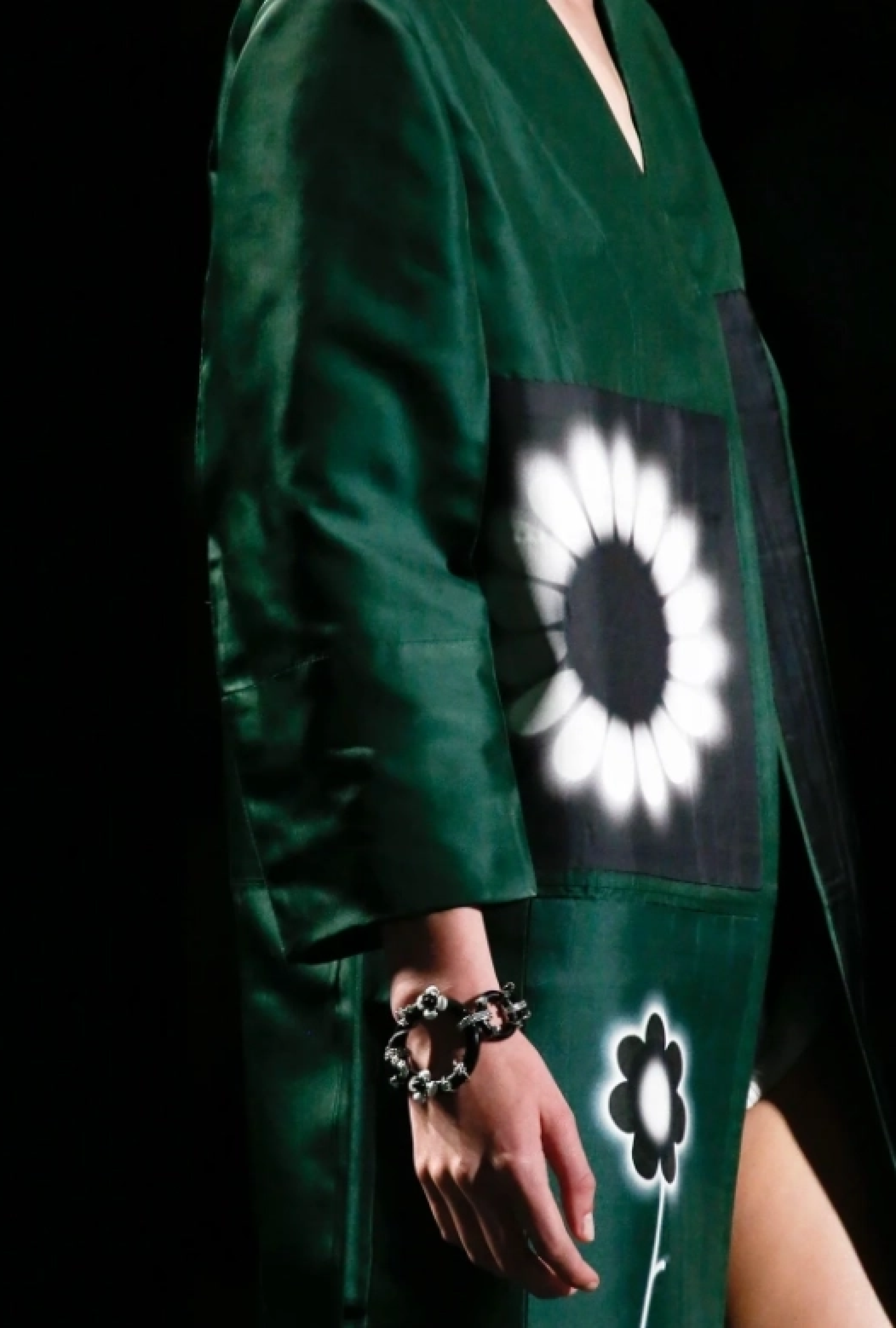 Jupe Prada Green Silk