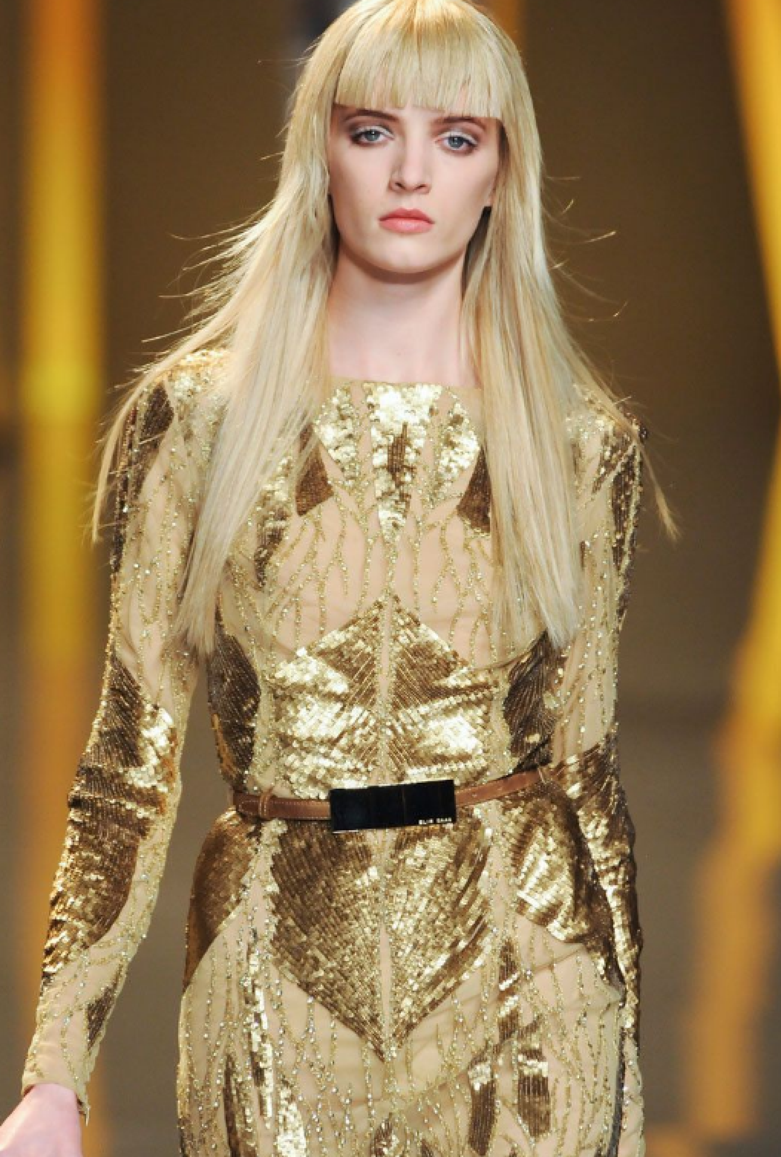 Robe Elie Saab Gold Lamée FW 2012