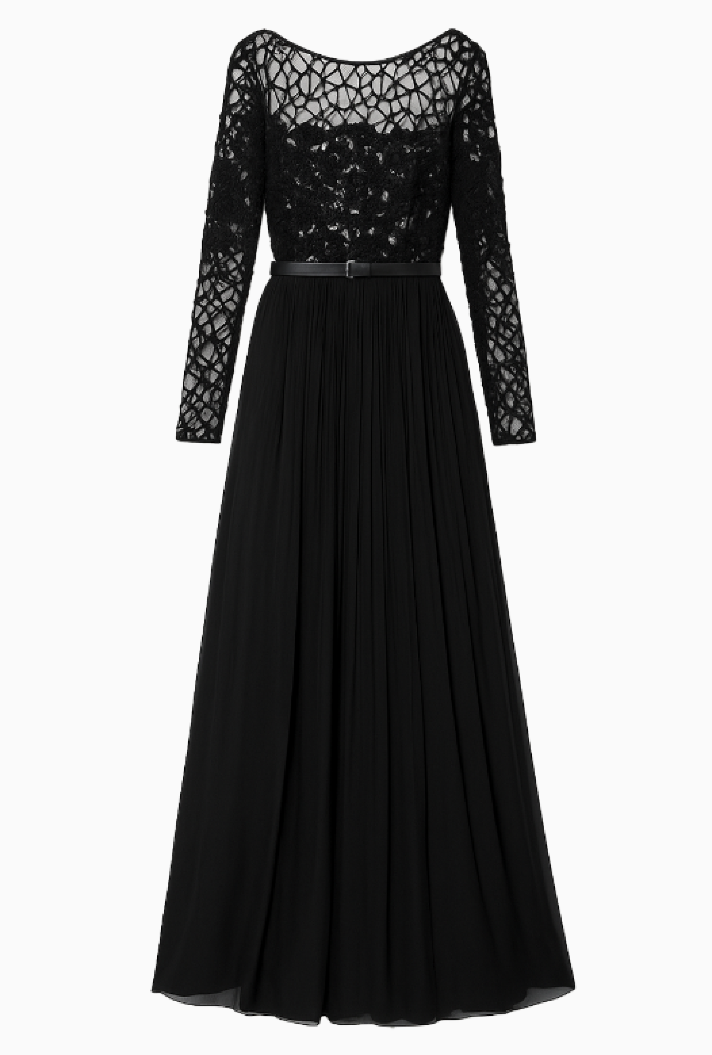 Robe Elie Saab  Black Plumetis FW 2012