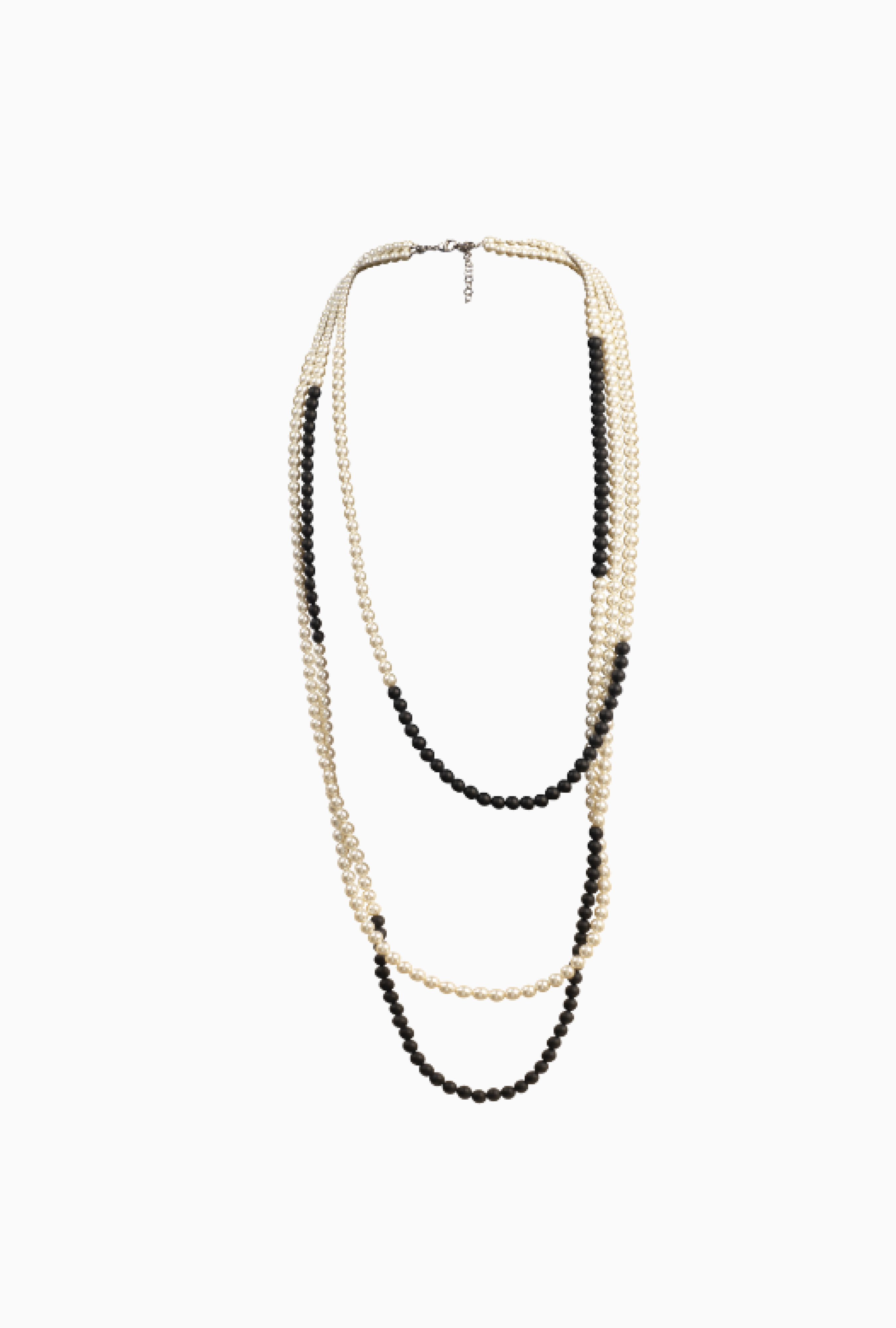 Sautoir Maud T Bijoux Pop Corn Black & White