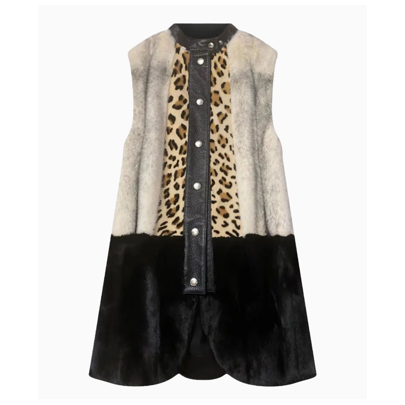 Manteau Louis Vuitton Patchwork Fourrure