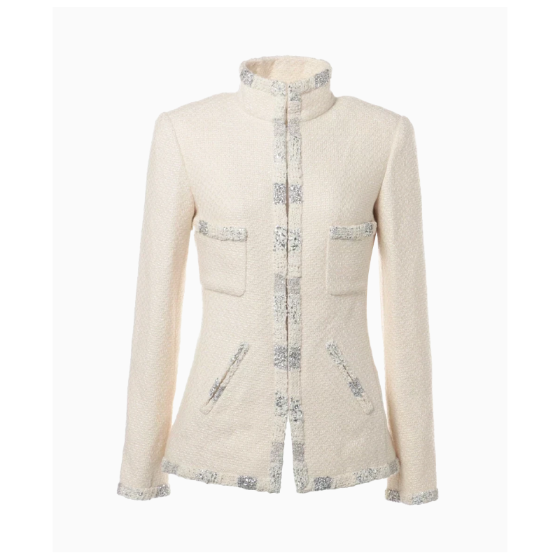 Veste Chanel Paris-Bombay Écru 2012 Metiers d'Art Paris-Bombay