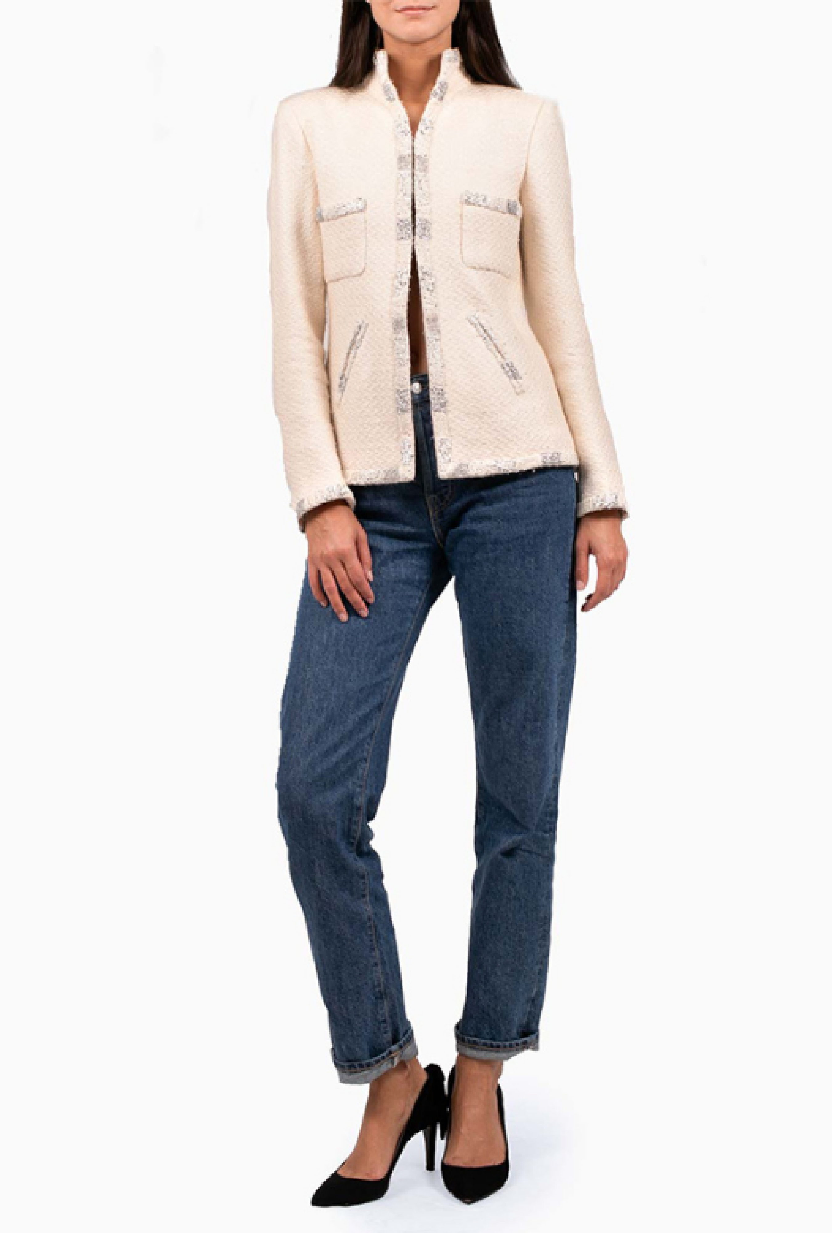 Veste Chanel Paris-Bombay Écru 2012 Metiers d'Art Paris-Bombay