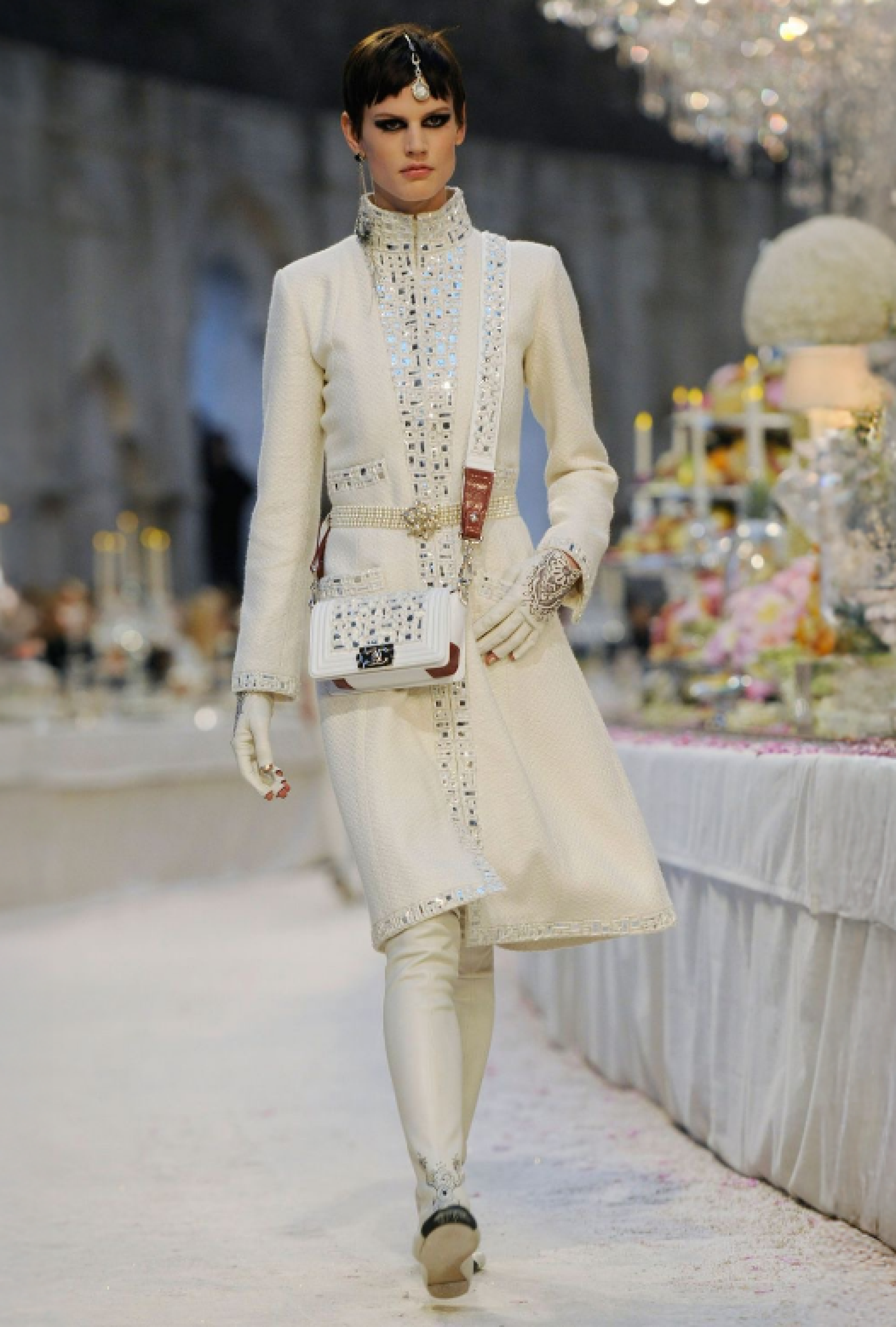 Veste Chanel Paris-Bombay Écru 2012 Metiers d'Art Paris-Bombay