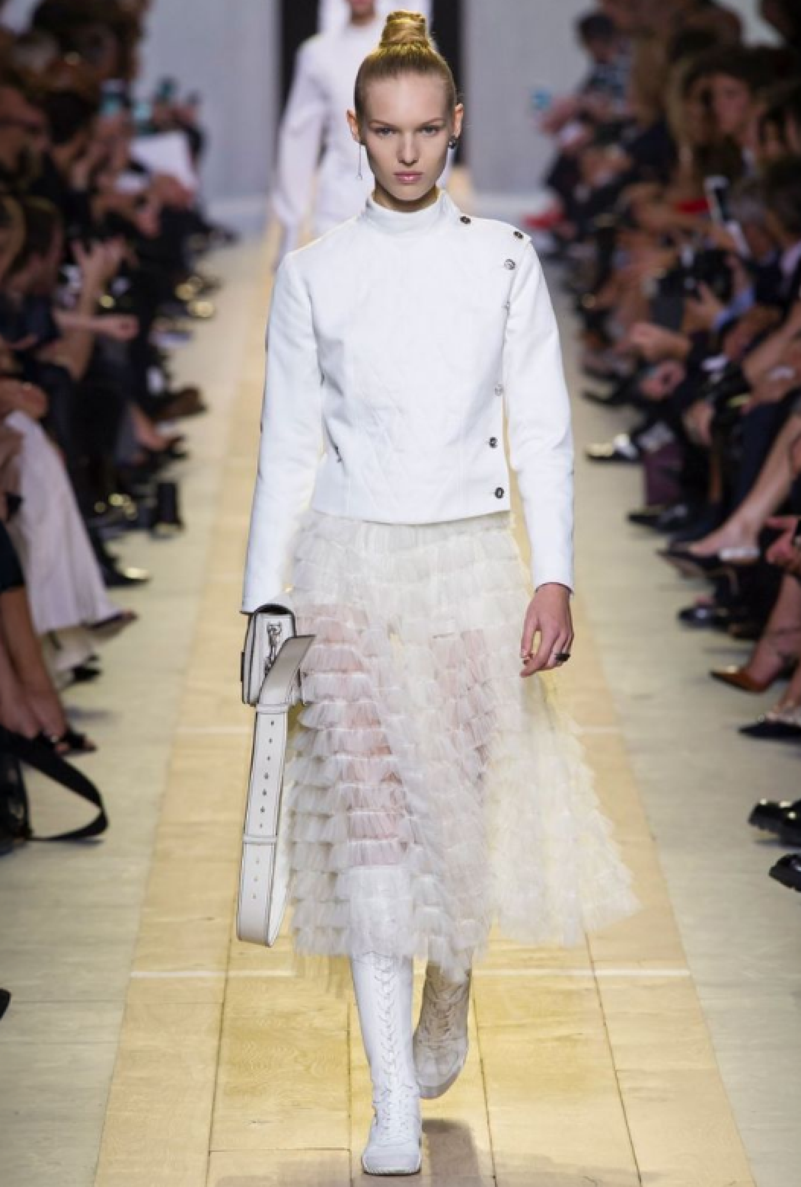Veste Christian Dior Matelassée Blanche SS2017